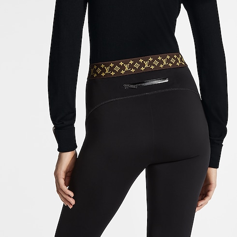Leggings mit elastischem Monogram-Taillenbund Damen Ready to Wear Hosen | LOUIS VUITTON (Zoom)