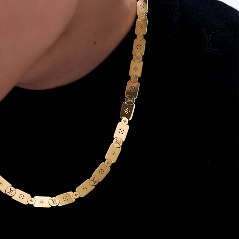 Les Gastons Vuitton Gourmette Halskette, Gelbgold Les Extraordinaires Schmuck Halsketten und Anhänger | LOUIS VUITTON (Zoom)