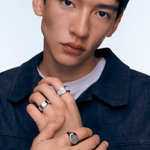 Les Gastons Vuitton Large Ring, Weißgold und Diamanten Jewelry Kategorien Ringe | LOUIS VUITTON (Zoom)