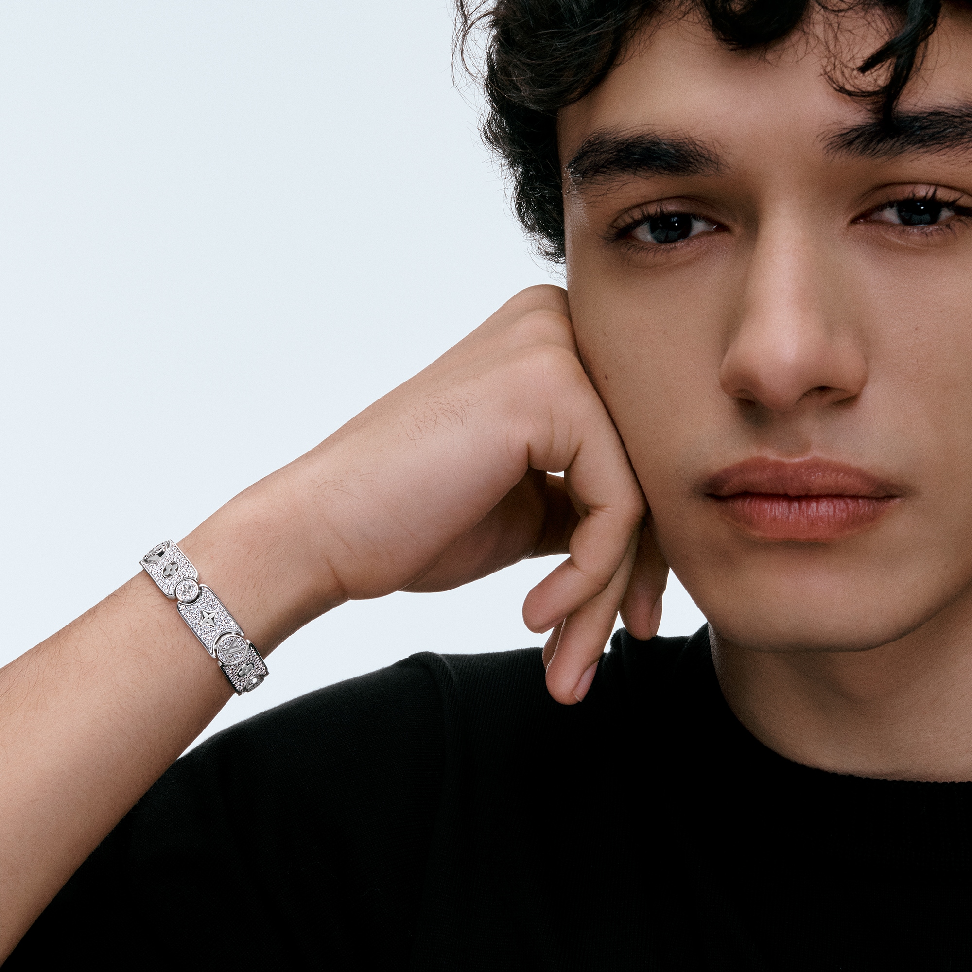 Les Gastons Vuitton Masterpiece Gourmette Armband, Weißgold und Diamanten  Schmuck Kategorien Armbänder | LOUIS VUITTON (Zoom)