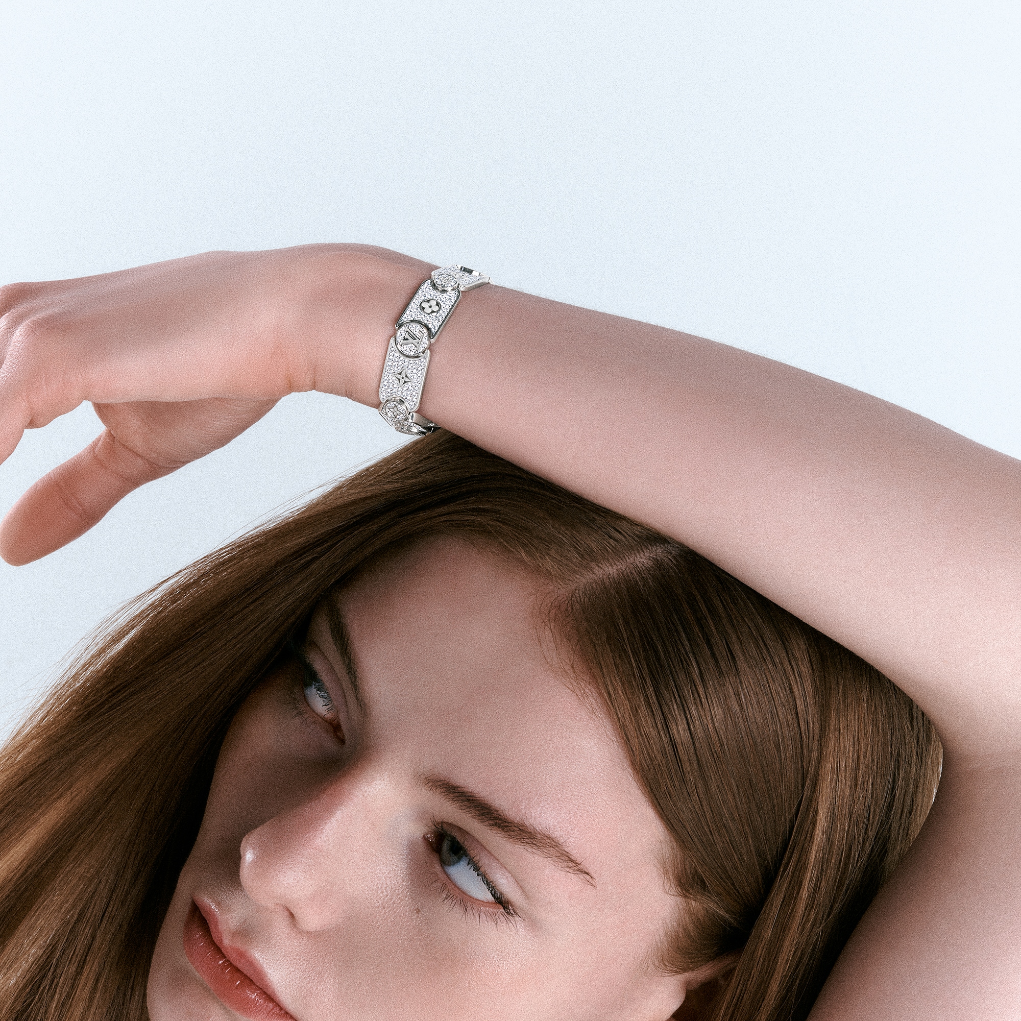 Les Gastons Vuitton Masterpiece Gourmette Armband, Weißgold und Diamanten  Schmuck Kategorien Armbänder | LOUIS VUITTON (Zoom)