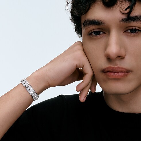 Les Gastons Vuitton Masterpiece Gourmette Armband, Weißgold und Diamanten Schmuck Kategorien Armbänder | LOUIS VUITTON (Zoom)