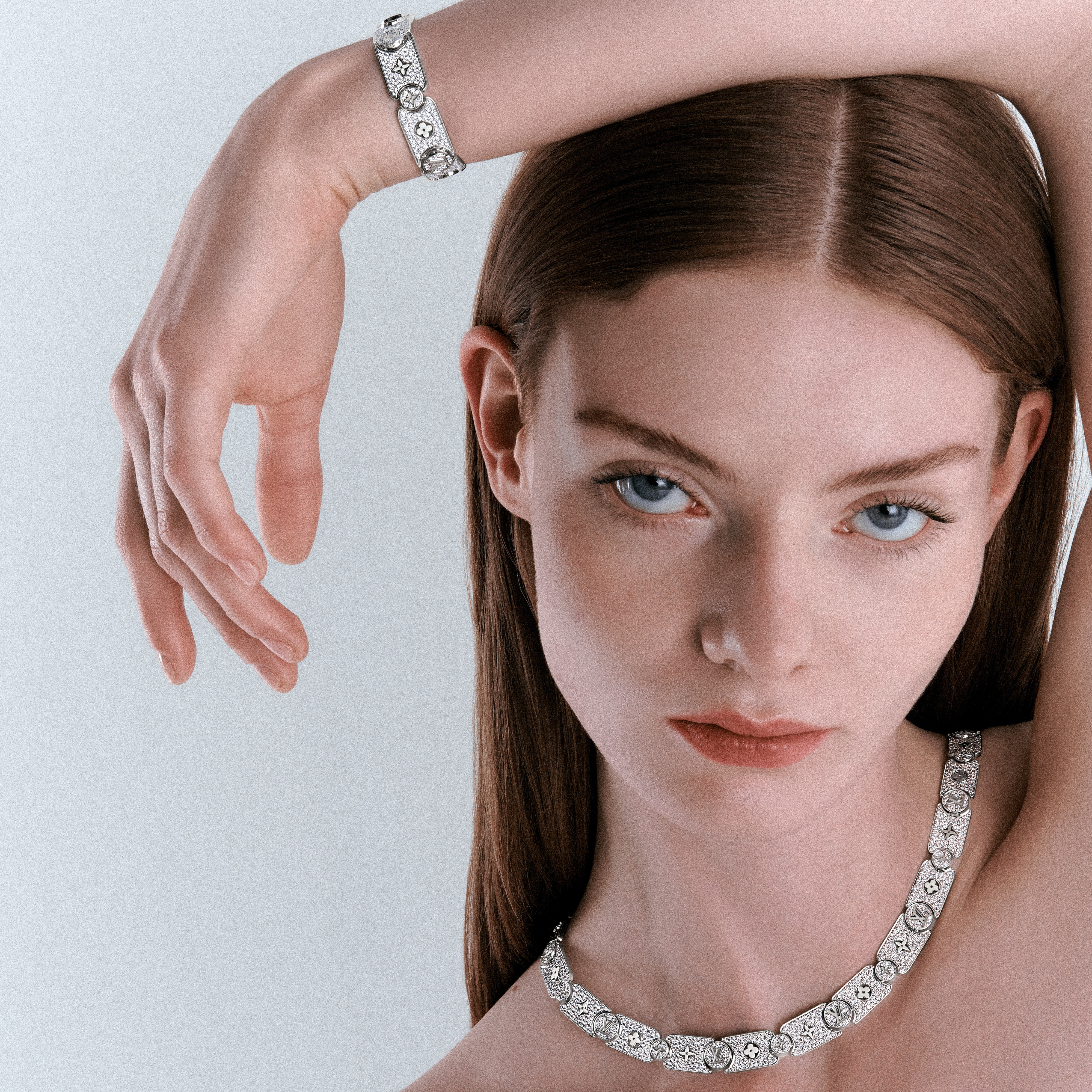 Les Gastons Vuitton Masterpiece Gourmette Armband, Weißgold und Diamanten  Schmuck Kategorien Armbänder | LOUIS VUITTON (Zoom)