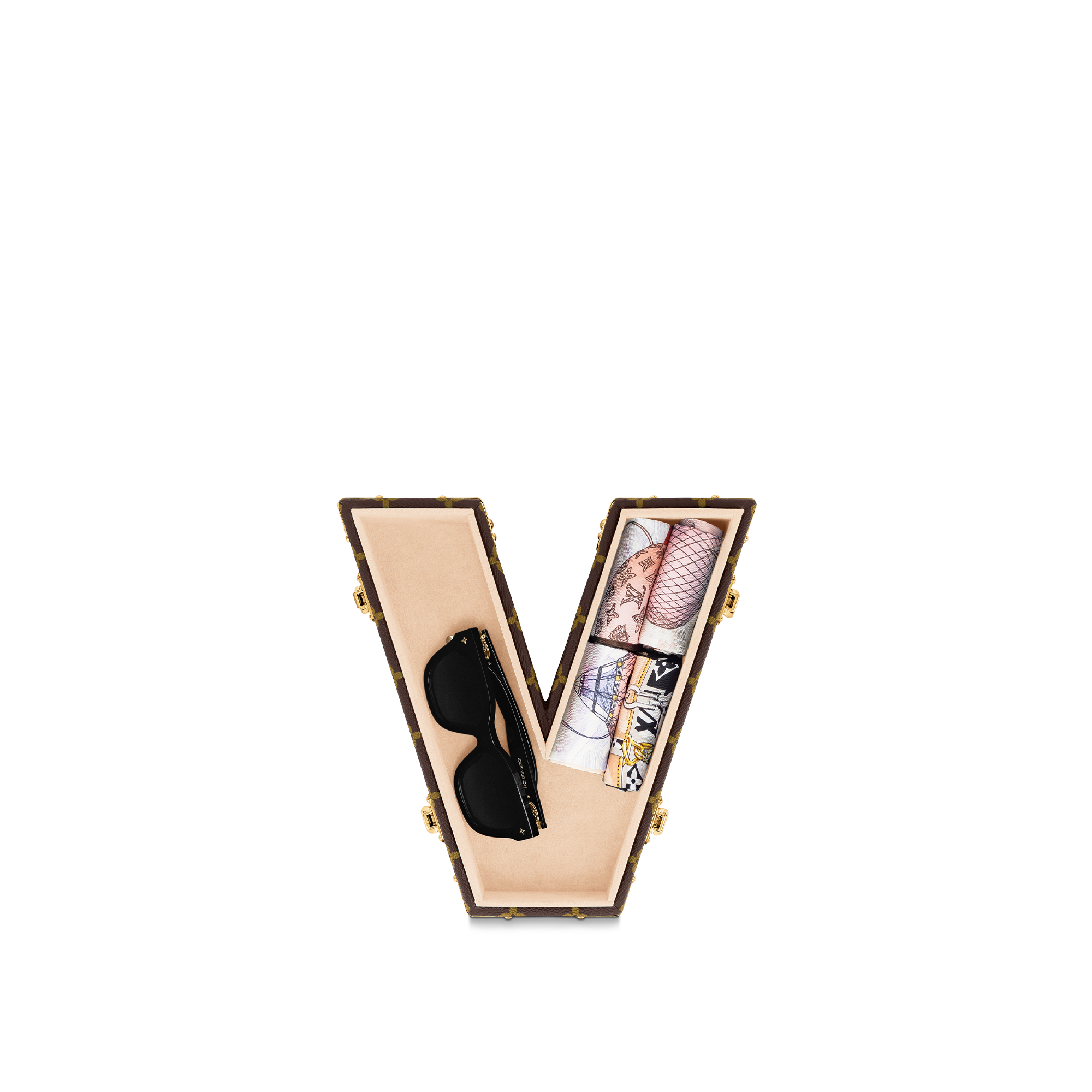 Letter Trunk V Koffer Monogram Canvas Les Extraordinaires Hardsided Letter Trunks  | LOUIS VUITTON (Zoom)
