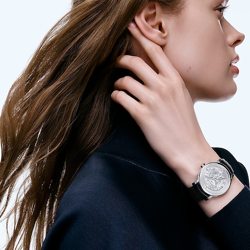 Louis Vuitton Escale, Automatikuhrwerk, 39 mm, Platin Uhren Alle Uhren } | LOUIS VUITTON (Zoom)