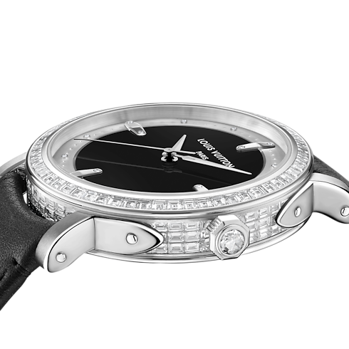 Louis Vuitton Escale, Automatikuhrwerk, 40.5 mm, Platin und Diamanten Uhren Alle Uhren } | LOUIS VUITTON (Zoom)