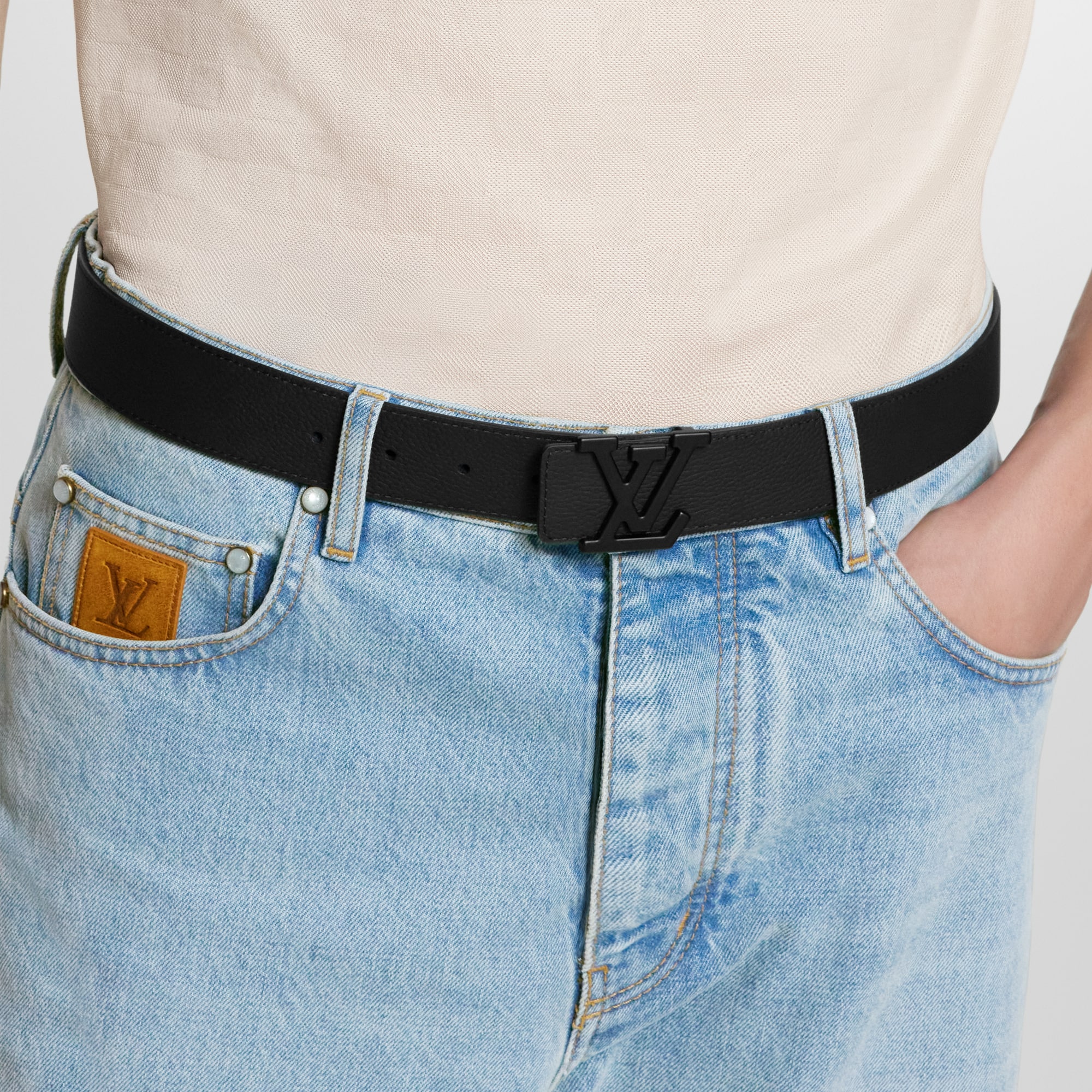 LV Aerogram Gürtel 35 mm Andere Lederarten Herren Accessoires Gürtel | LOUIS VUITTON (Zoom)