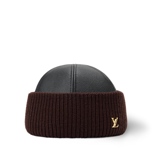LV Artic Beanie aus Leder und Strick S00 Damen Accessoires Hüte & Mützen | LOUIS VUITTON (Zoom)
