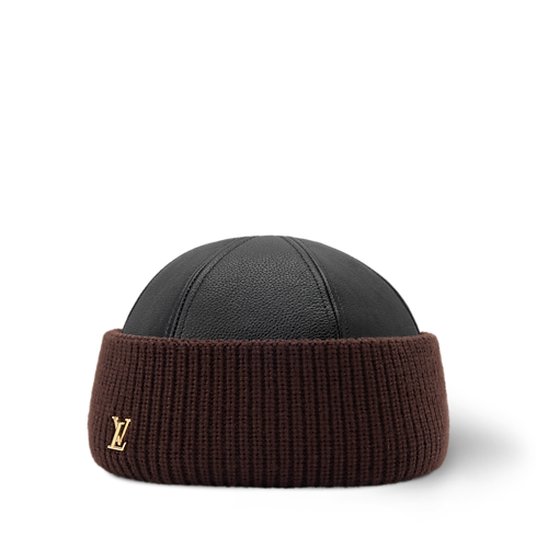 LV Artic Beanie aus Leder und Strick S00 Damen Accessoires Hüte & Mützen | LOUIS VUITTON (Zoom)