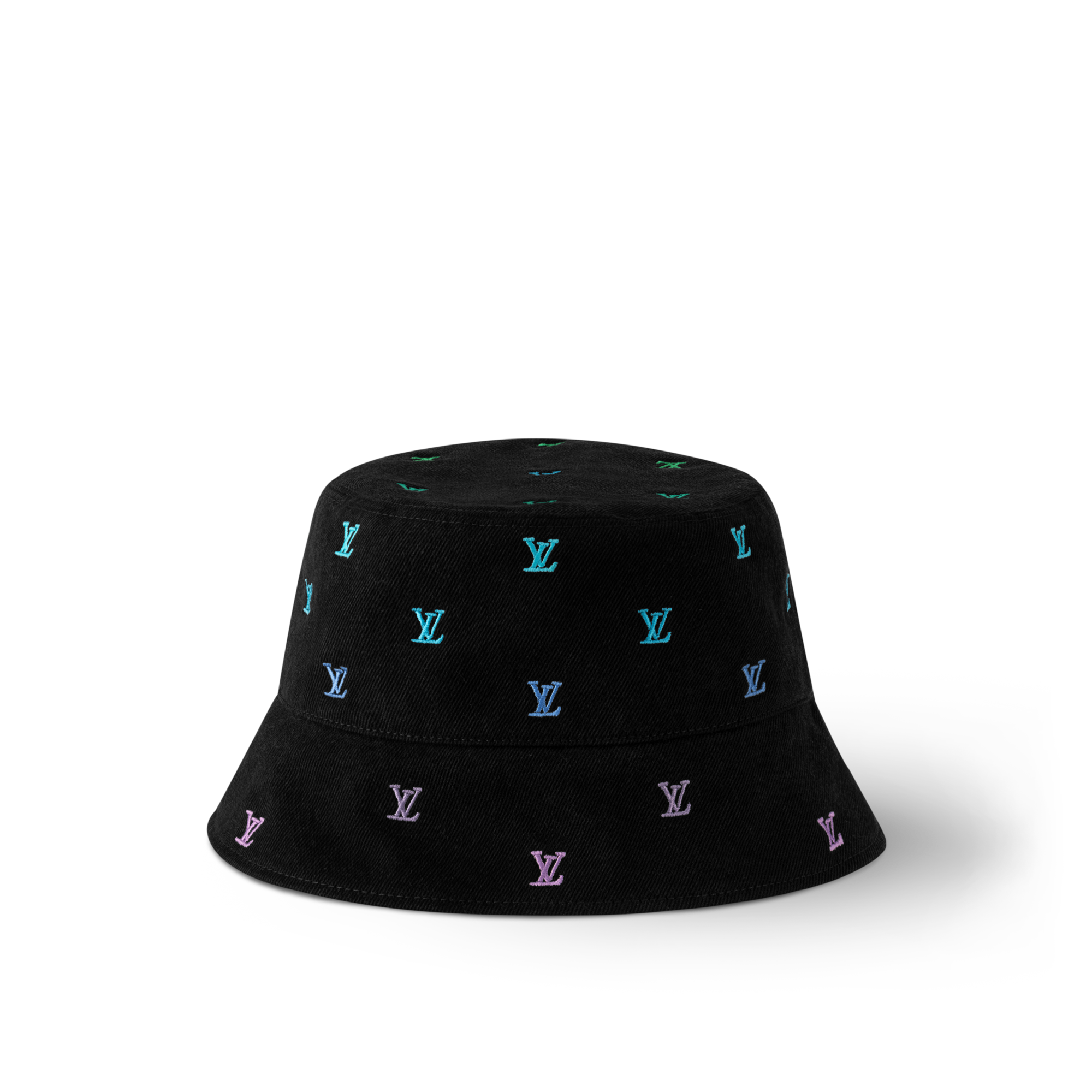 LV Blason Shading Denim Wende-Fischerhut S00 Herren Accessoires Hüte, Mützen und Handschuhe | LOUIS VUITTON (Zoom)