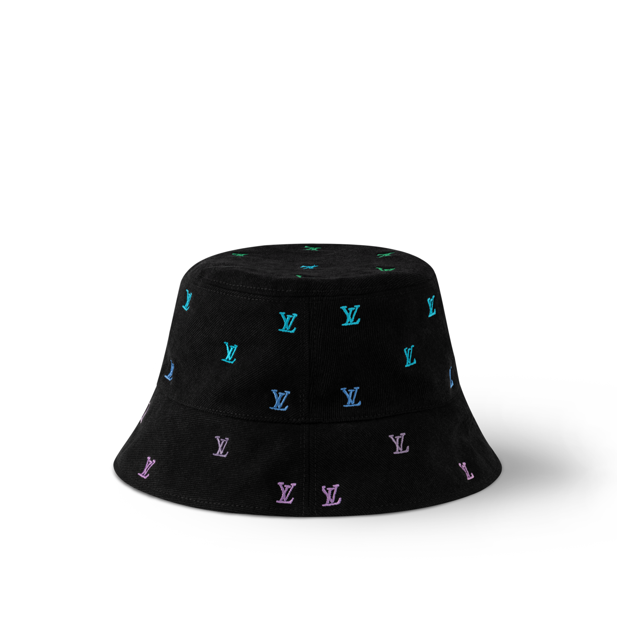 LV Blason Shading Denim Wende-Fischerhut S00 Herren Accessoires Hüte, Mützen und Handschuhe | LOUIS VUITTON (Zoom)