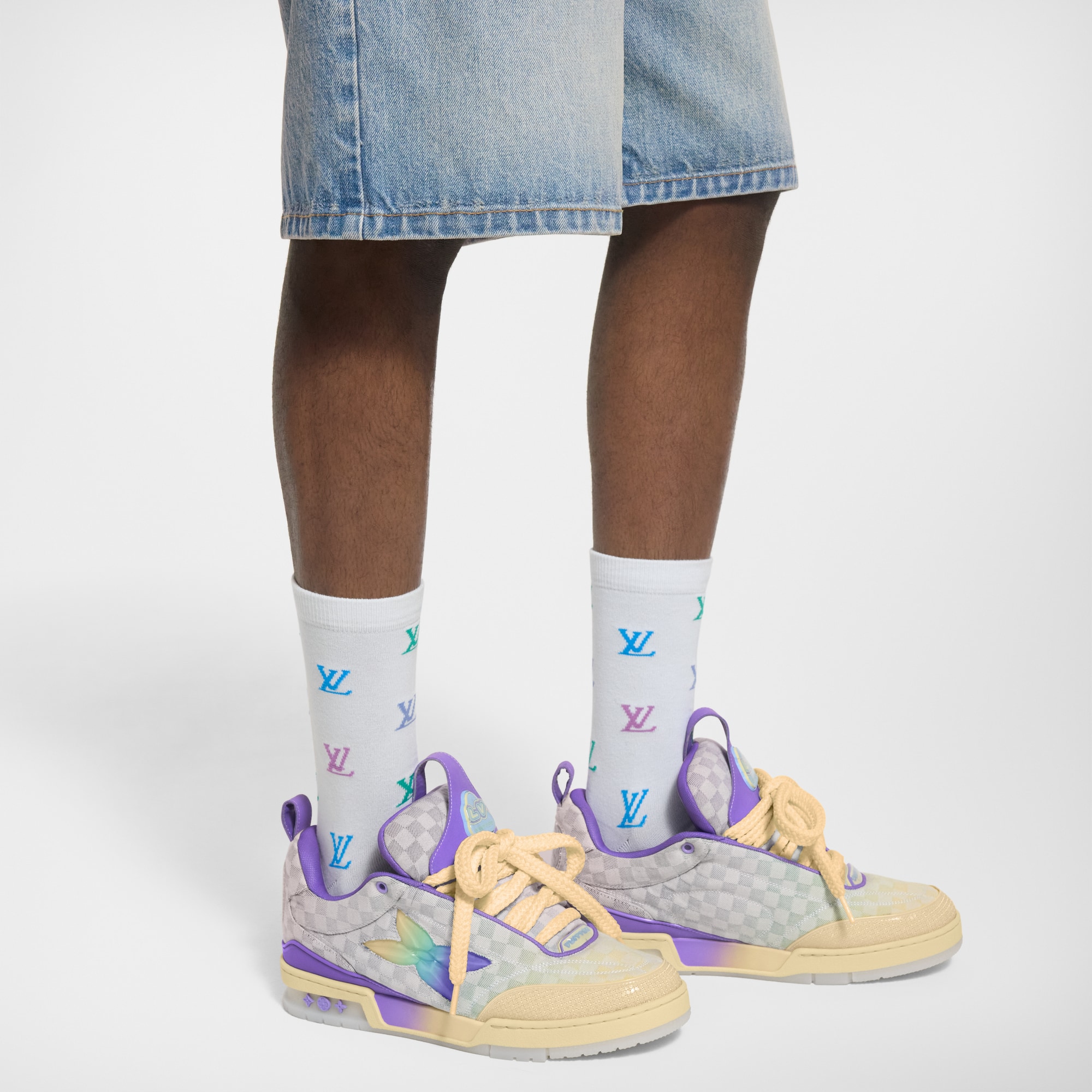 LV Blason Shading Socken S00 Herren Accessoires Wohntextilien | LOUIS VUITTON (Zoom)