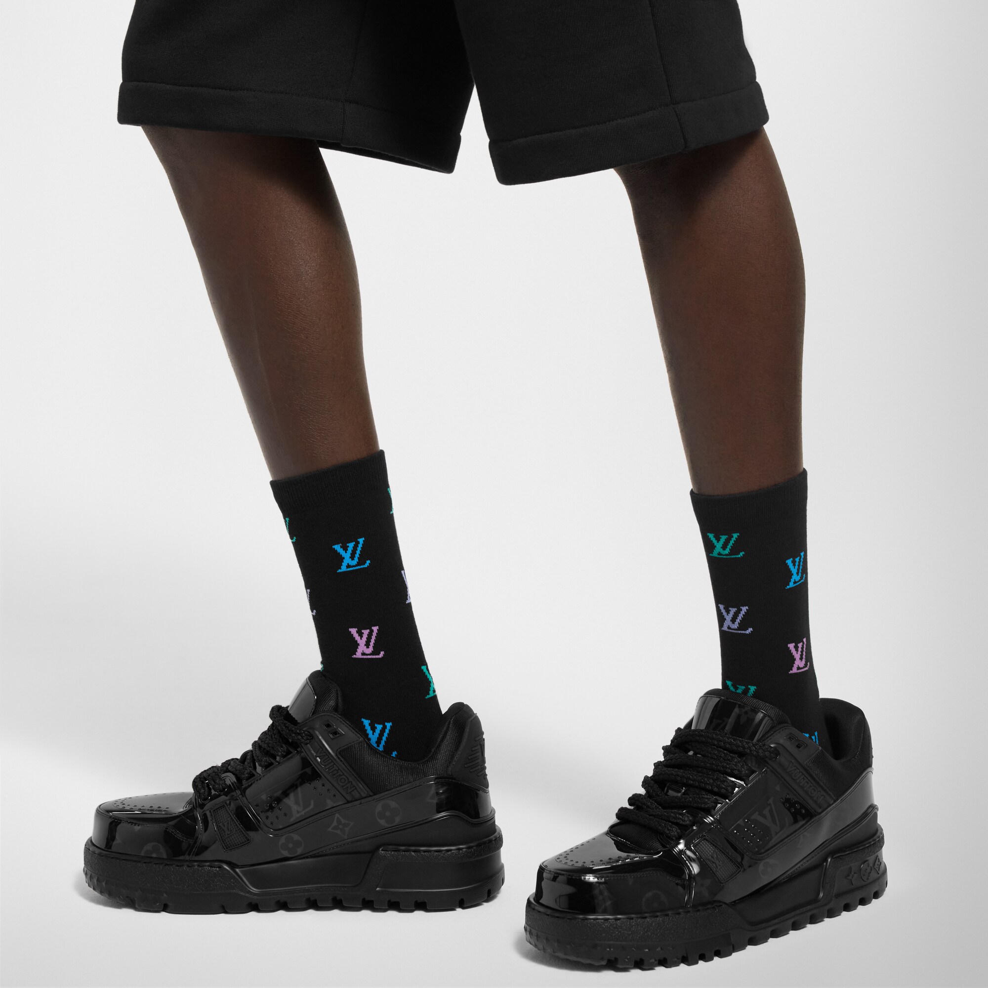 LV Blason Shading Socken S00 Herren Accessoires Wohntextilien | LOUIS VUITTON (Zoom)
