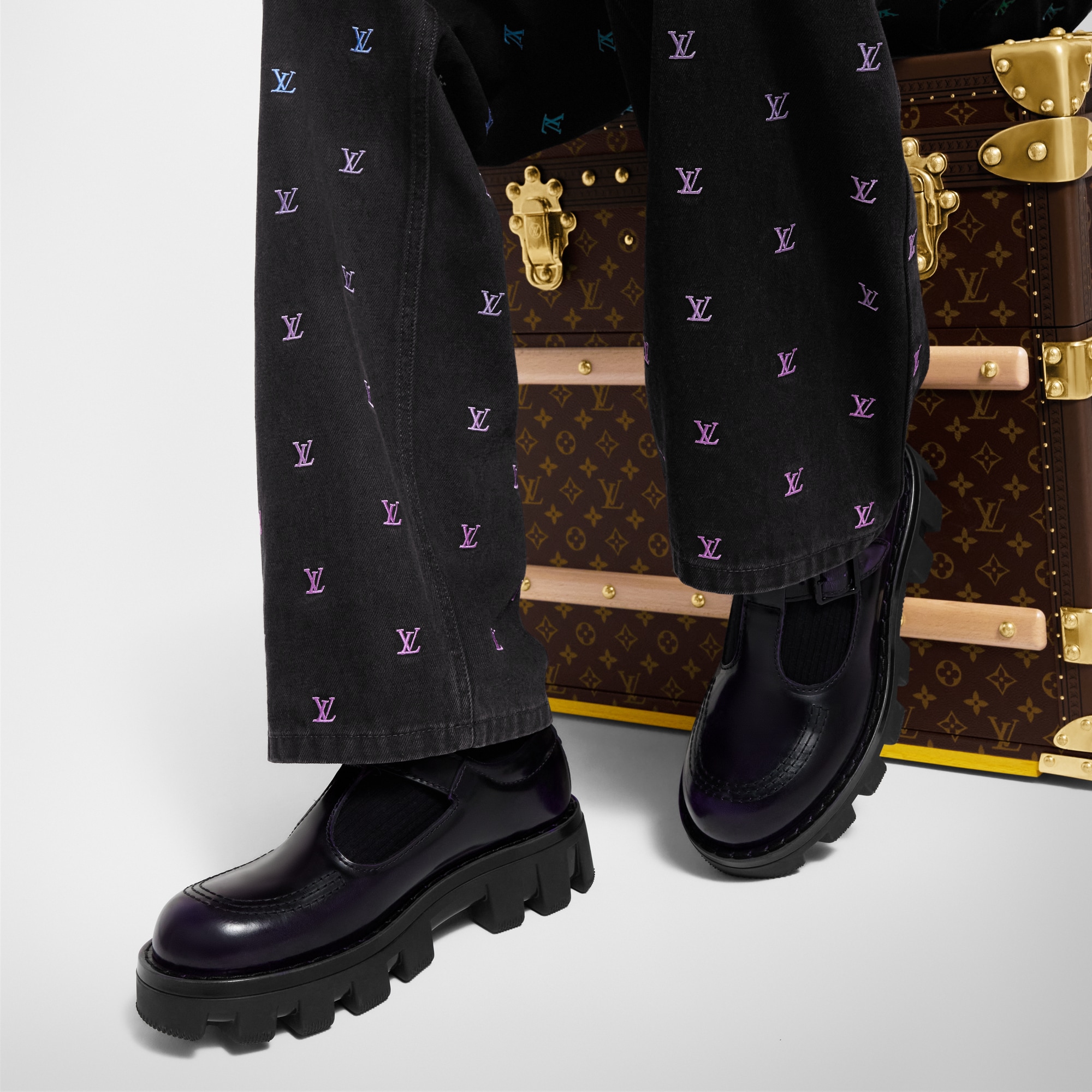 LV Checker Mary Jane  Herren Schuhe Schnürschuhe und Schuhe mit Schließe | LOUIS VUITTON (Zoom)