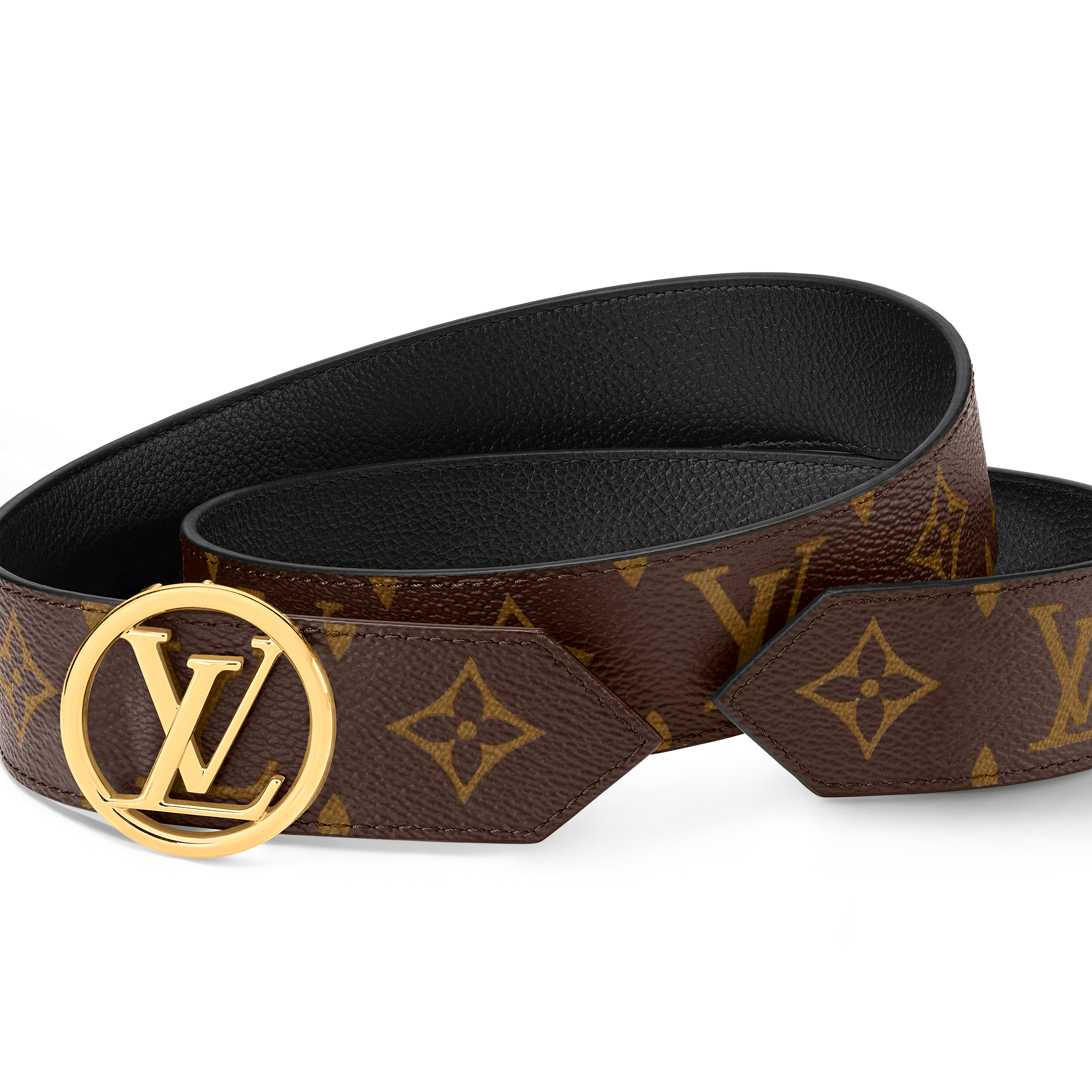 LV Circle Wendegürtel 35 mm Monogram Canvas Damen Accessoires Gürtel | LOUIS VUITTON (Zoom)