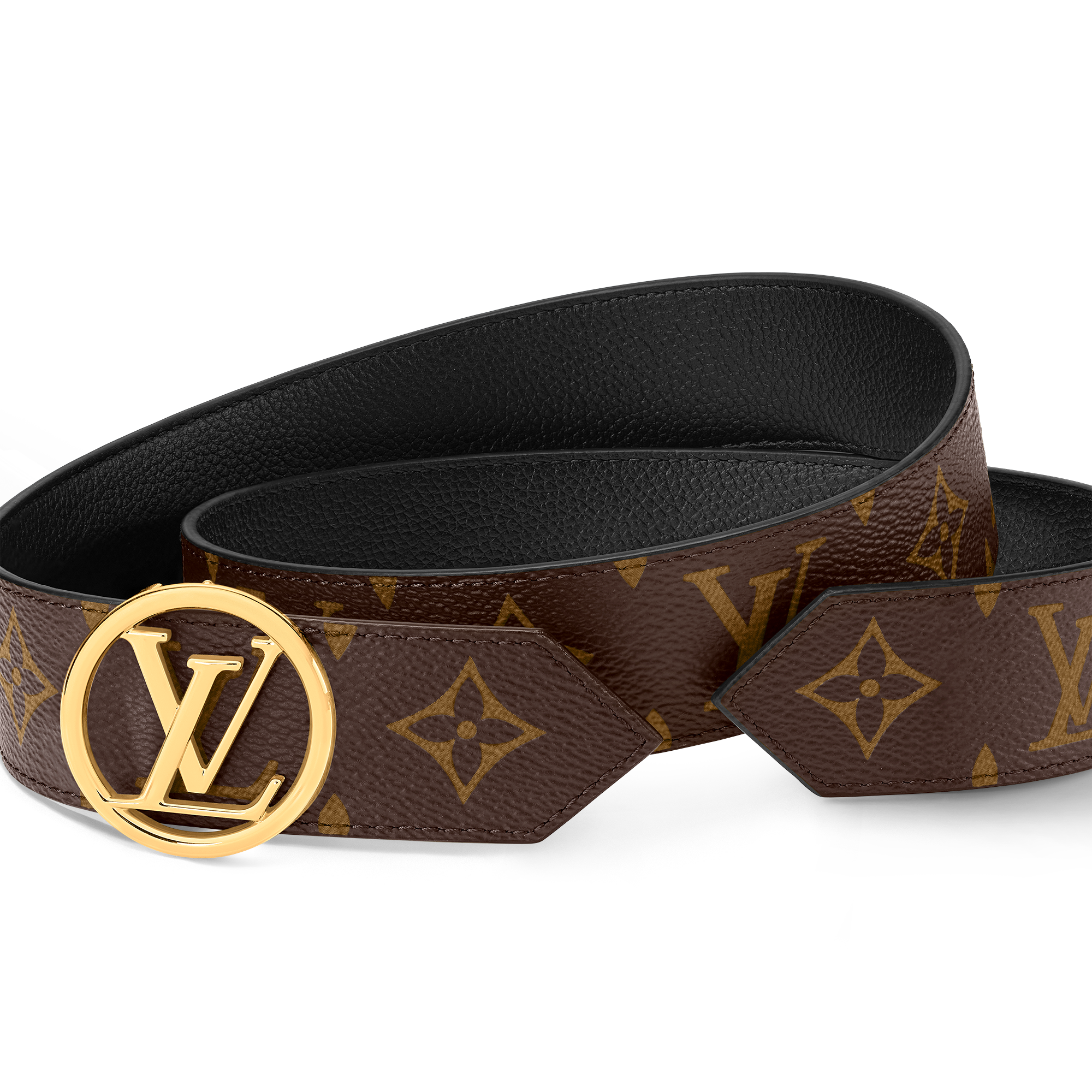LV Circle Wendegürtel 35 mm Monogram Canvas Damen Accessoires Gürtel | LOUIS VUITTON (Zoom)