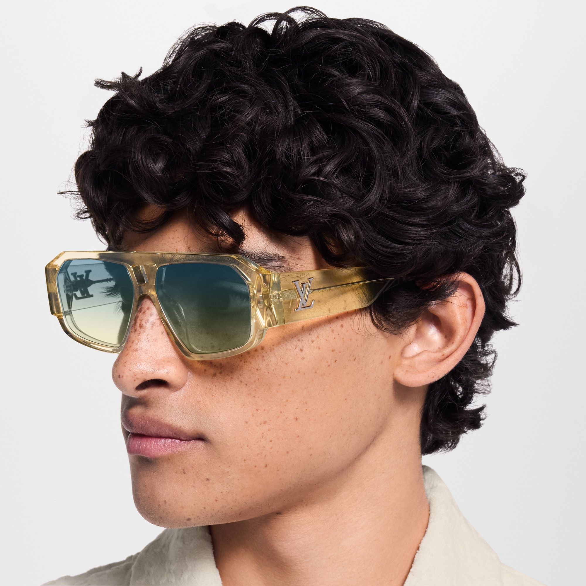 LV Clash Pilot Square Sonnenbrille S00 Herren Accessoires Sonnenbrillen | LOUIS VUITTON (Zoom)