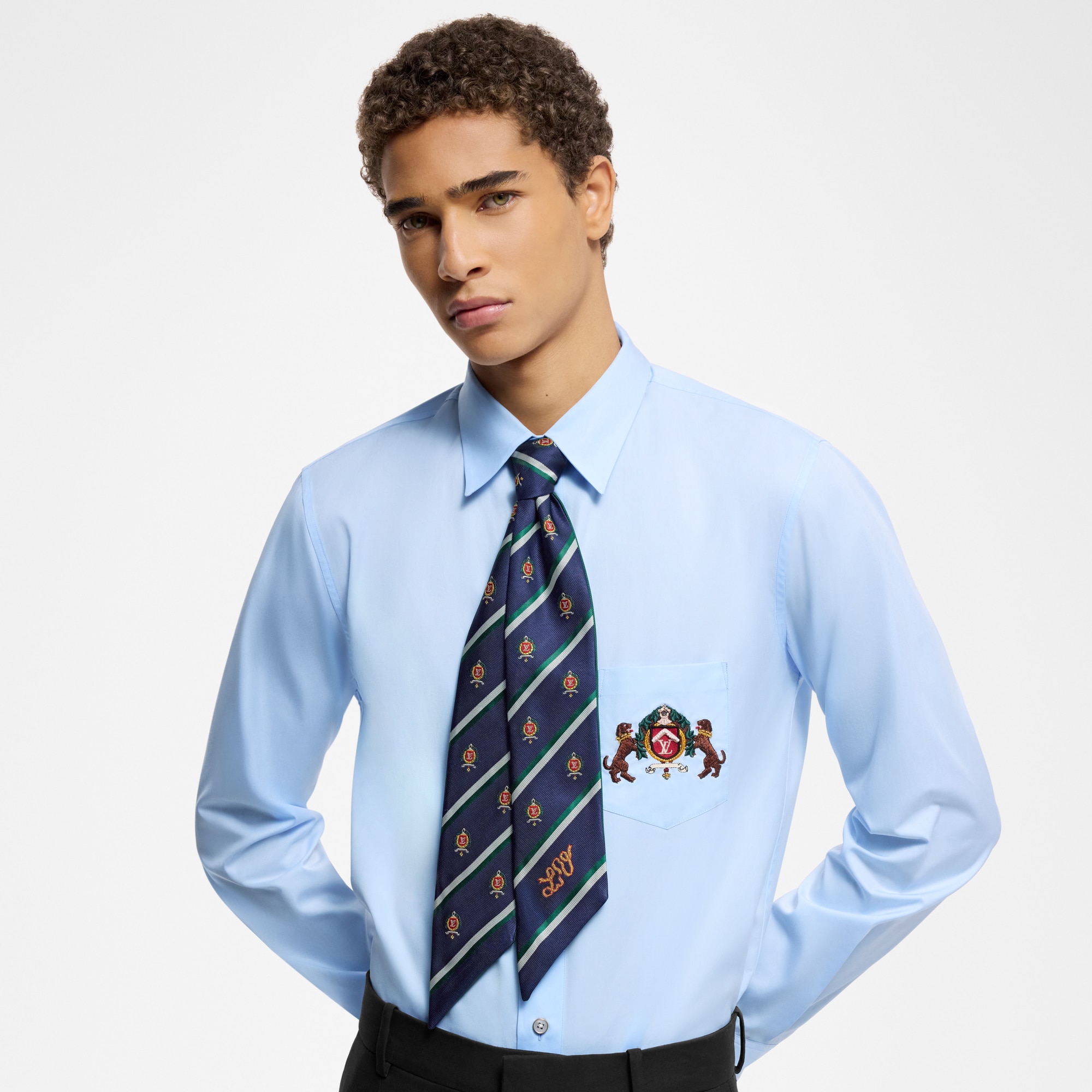 LV Crest Bandeau S00 Herren Accessoires Krawatten und Einstecktücher  | LOUIS VUITTON (Zoom)