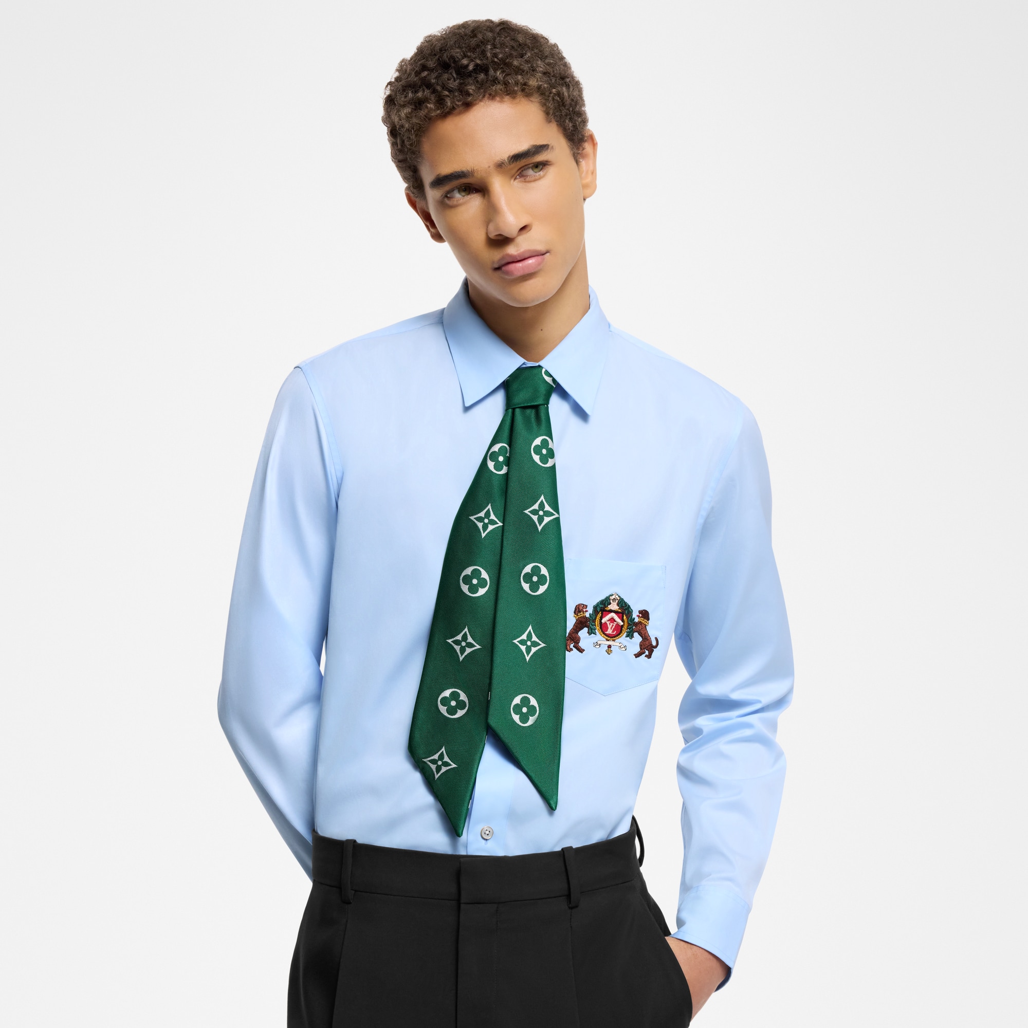 LV Crest Bandeau S00 Herren Accessoires Krawatten und Einstecktücher  | LOUIS VUITTON (Zoom)