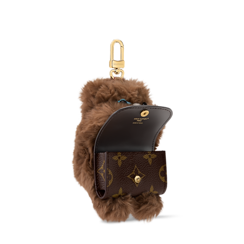 LV Cute Teddy Bear Taschenschmuck side view
