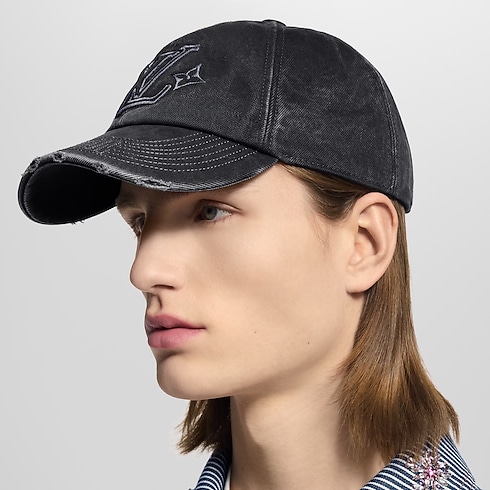 LV Denim Washed Mütze S00 Herren Accessoires Hüte, Mützen und Handschuhe | LOUIS VUITTON (Zoom)