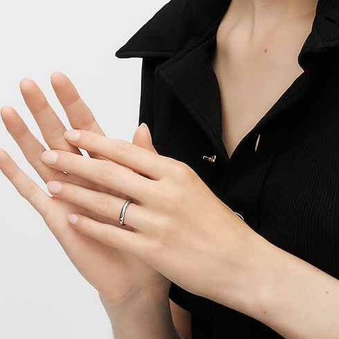 LV Diamonds 3 mm breiter Ehering, Platin Schmuck Kategorien Wedding Bands | LOUIS VUITTON (Zoom)