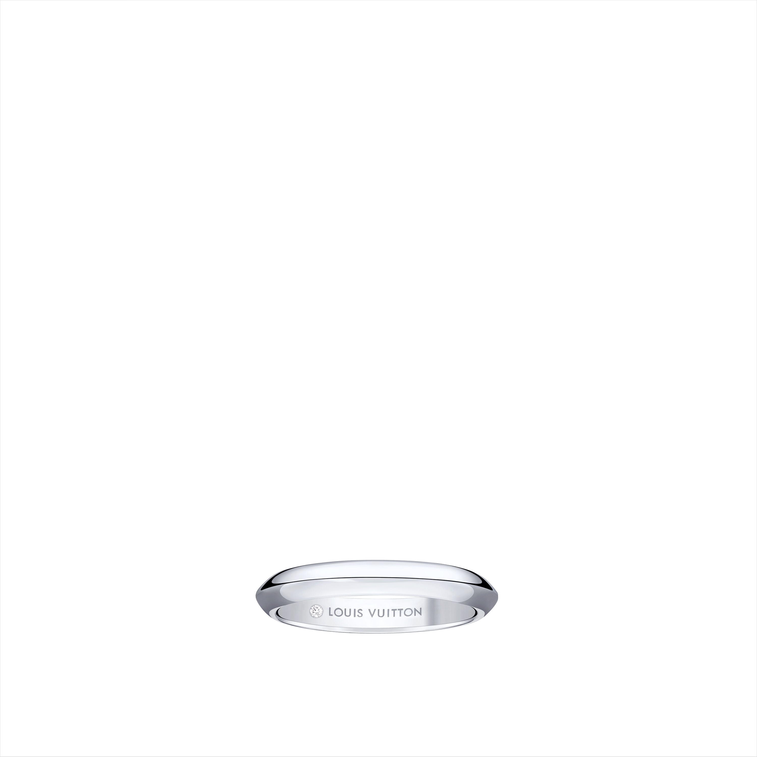 LV Diamonds 3 mm breiter Ehering, Platin  Schmuck Kategorien Wedding Bands | LOUIS VUITTON (Zoom)