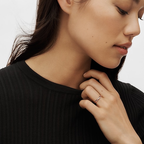 LV Diamonds 3 mm breiter Ehering, Roségold Schmuck Kategorien Wedding Bands | LOUIS VUITTON (Zoom)