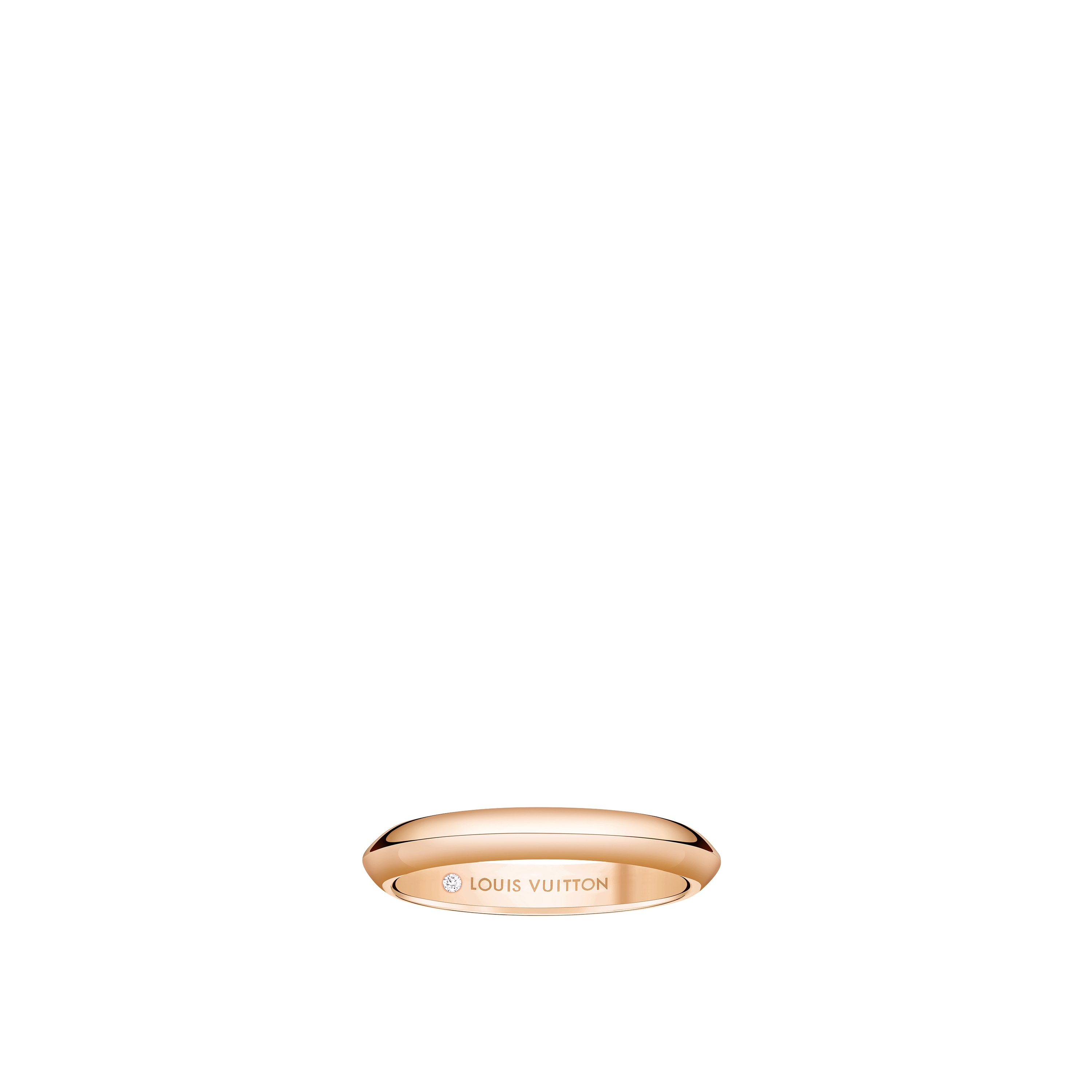 LV Diamonds 3 mm breiter Ehering, Roségold  Schmuck Kategorien Wedding Bands | LOUIS VUITTON (Zoom)