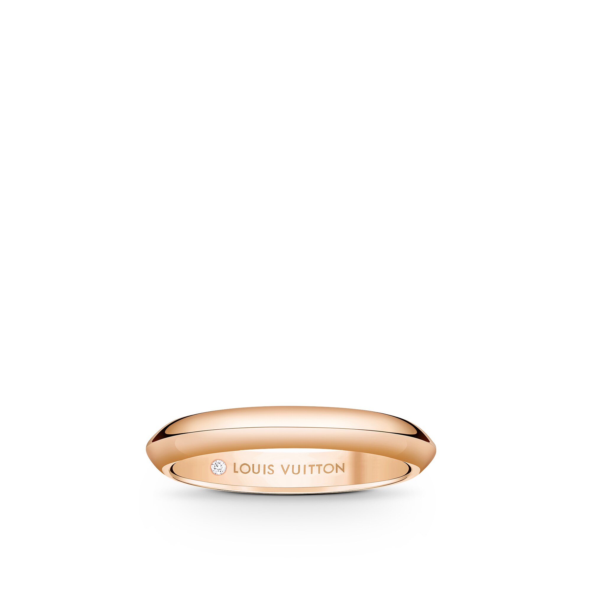 LV Diamonds 3 mm breiter Ehering, Roségold  Schmuck Kategorien Wedding Bands | LOUIS VUITTON (Zoom)
