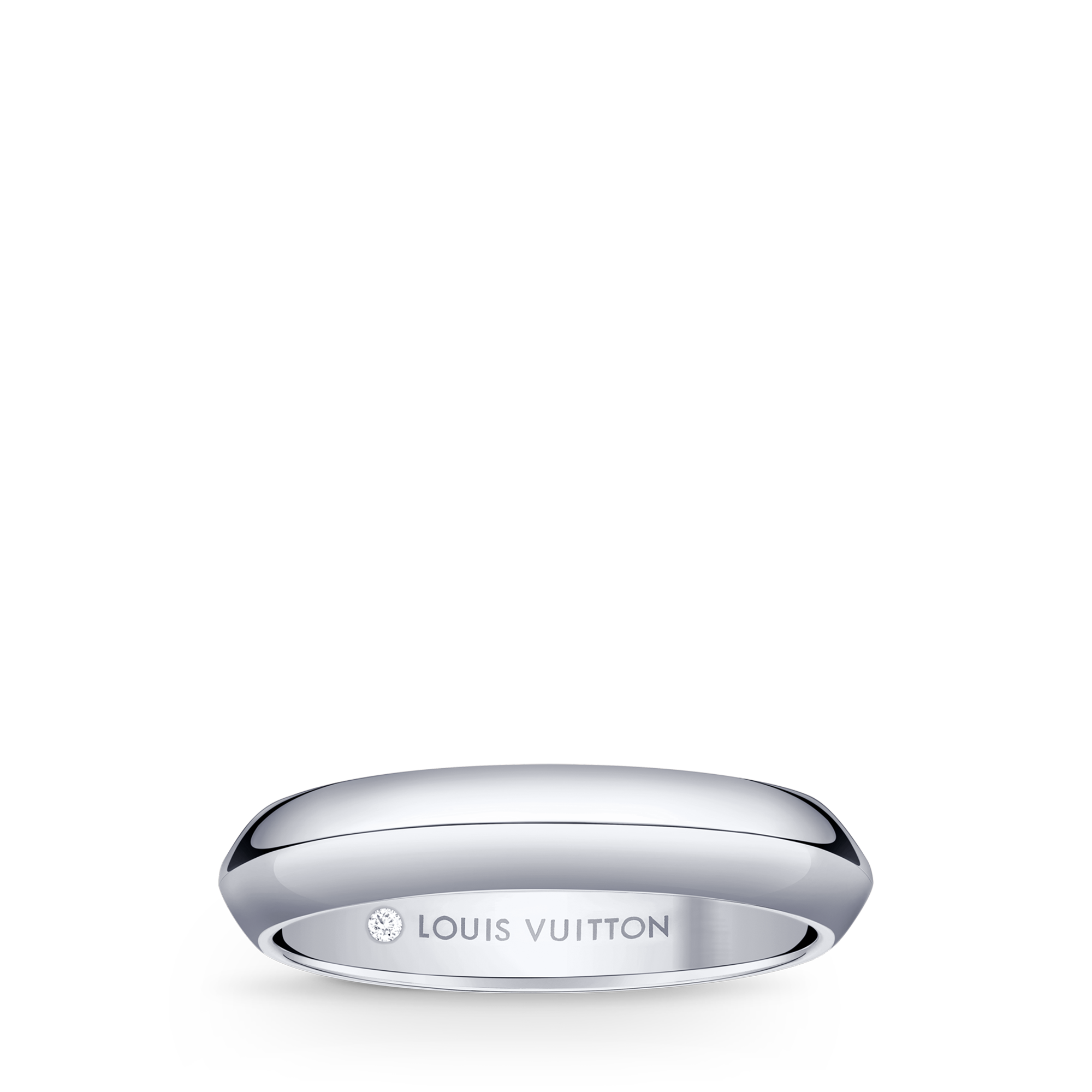 LV Diamonds 4 mm breiter Ehering, Platin  Schmuck Kategorien Wedding Bands | LOUIS VUITTON (Zoom)