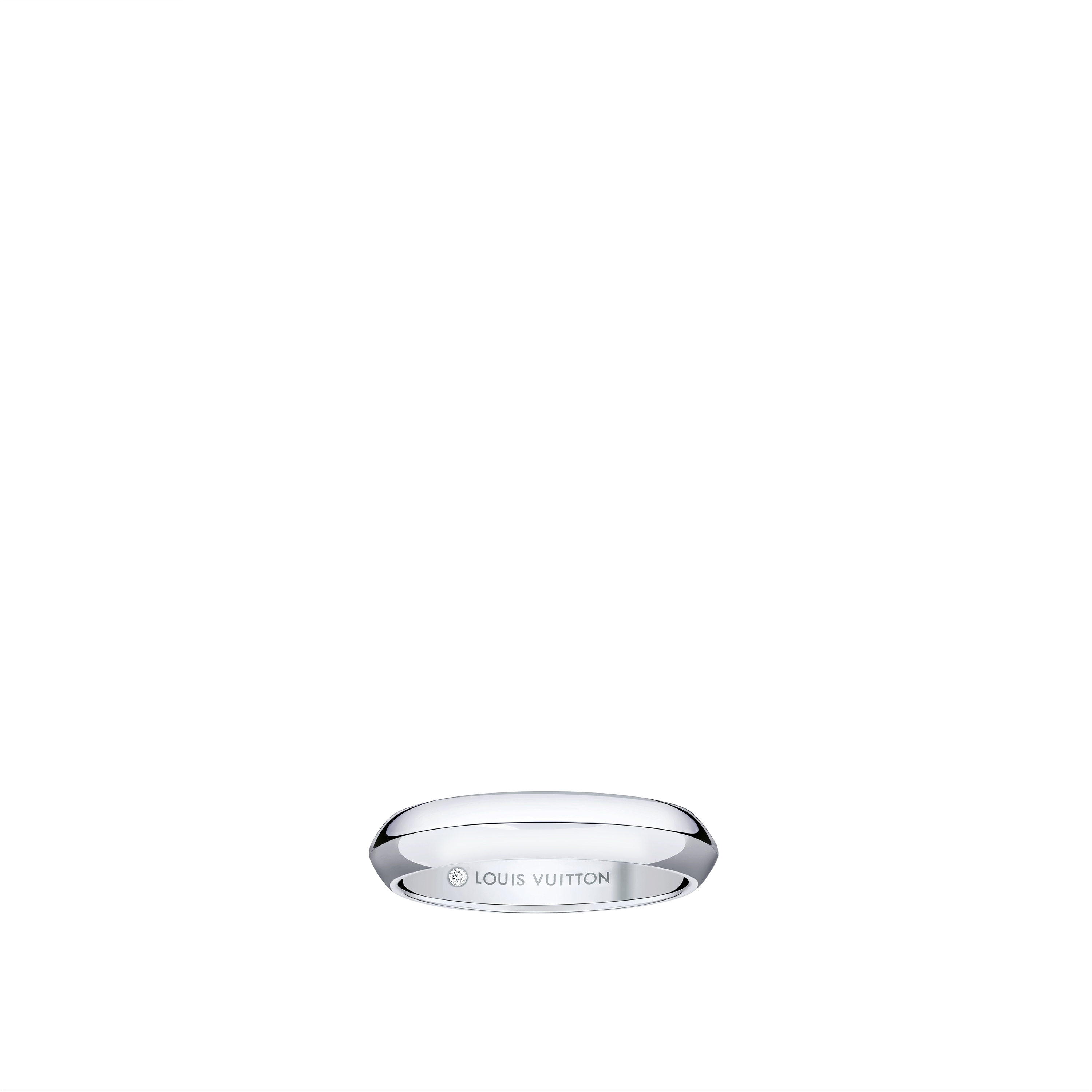 LV Diamonds 4 mm breiter Ehering, Platin  Schmuck Kategorien Wedding Bands | LOUIS VUITTON (Zoom)
