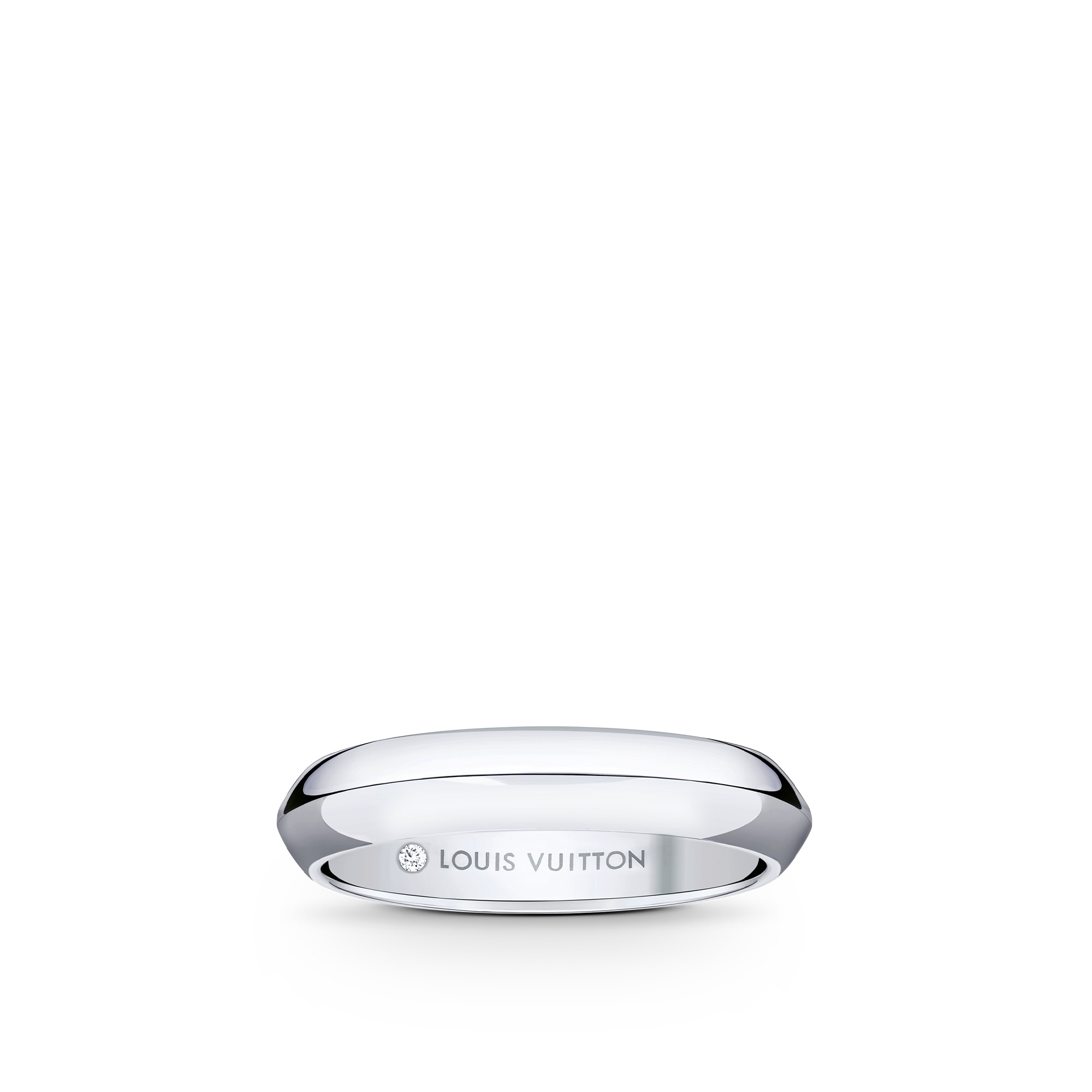 LV Diamonds 4 mm breiter Ehering, Platin  Schmuck Kategorien Wedding Bands | LOUIS VUITTON (Zoom)