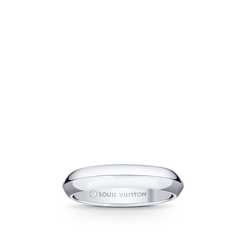LV Diamonds 4 mm breiter Ehering, Platin Schmuck Kategorien Wedding Bands | LOUIS VUITTON (Zoom)