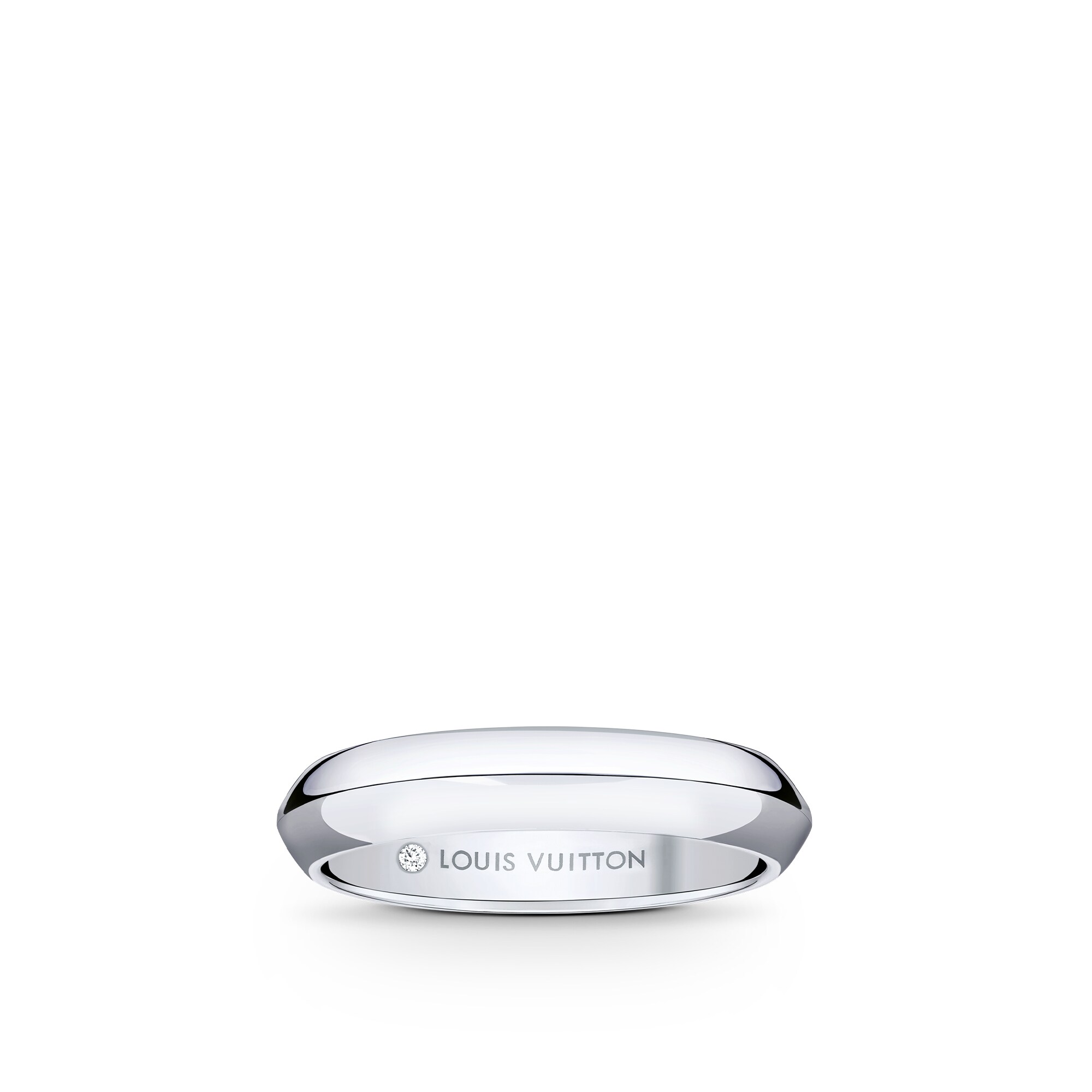 LV Diamonds 4 mm breiter Ehering, Platin  Schmuck Kategorien Wedding Bands | LOUIS VUITTON (Zoom)