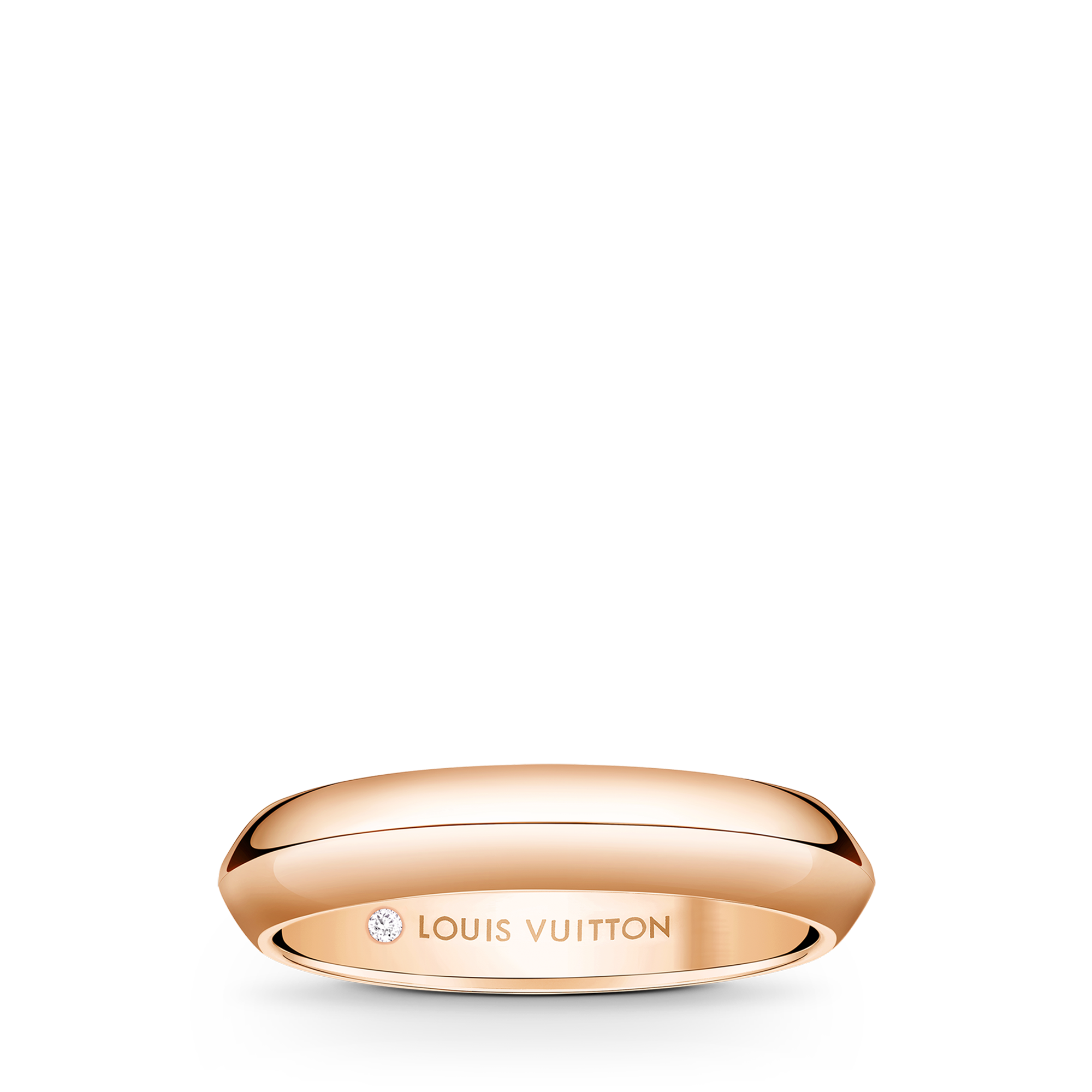 LV Diamonds 4 mm breiter Ehering, Roségold  Schmuck Kategorien Wedding Bands | LOUIS VUITTON (Zoom)