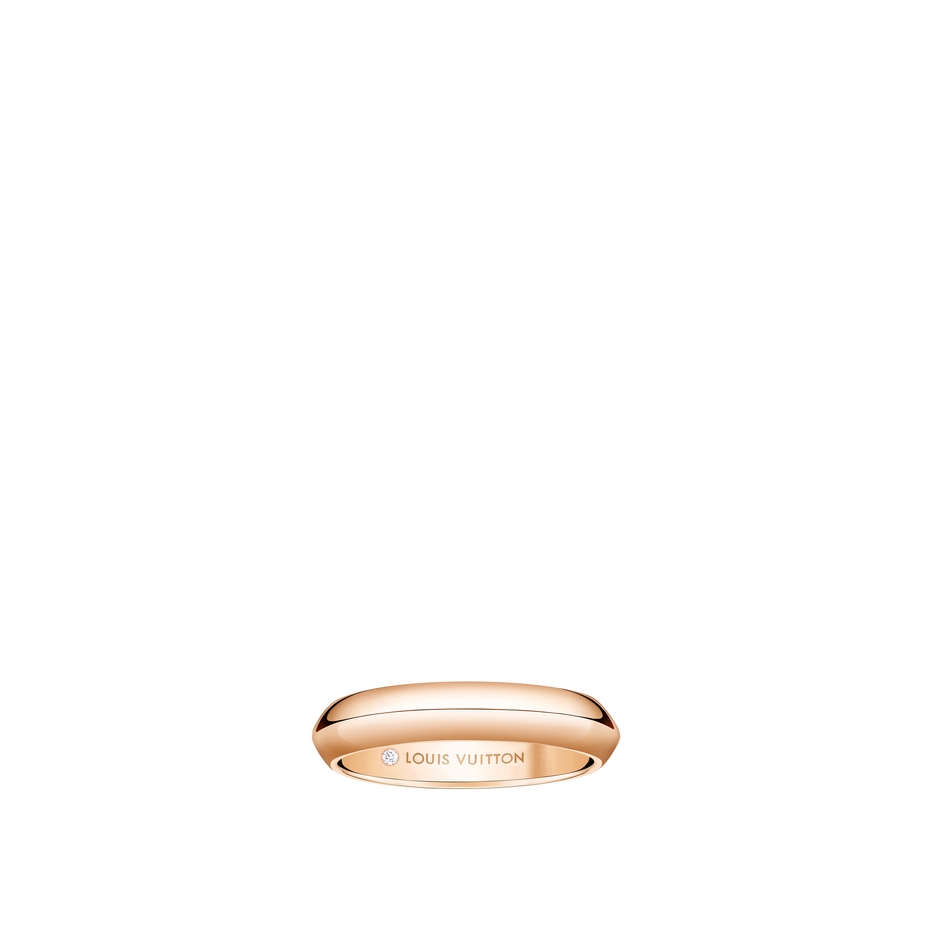 LV Diamonds 4 mm breiter Ehering, Roségold  Schmuck Kategorien Wedding Bands | LOUIS VUITTON (Zoom)