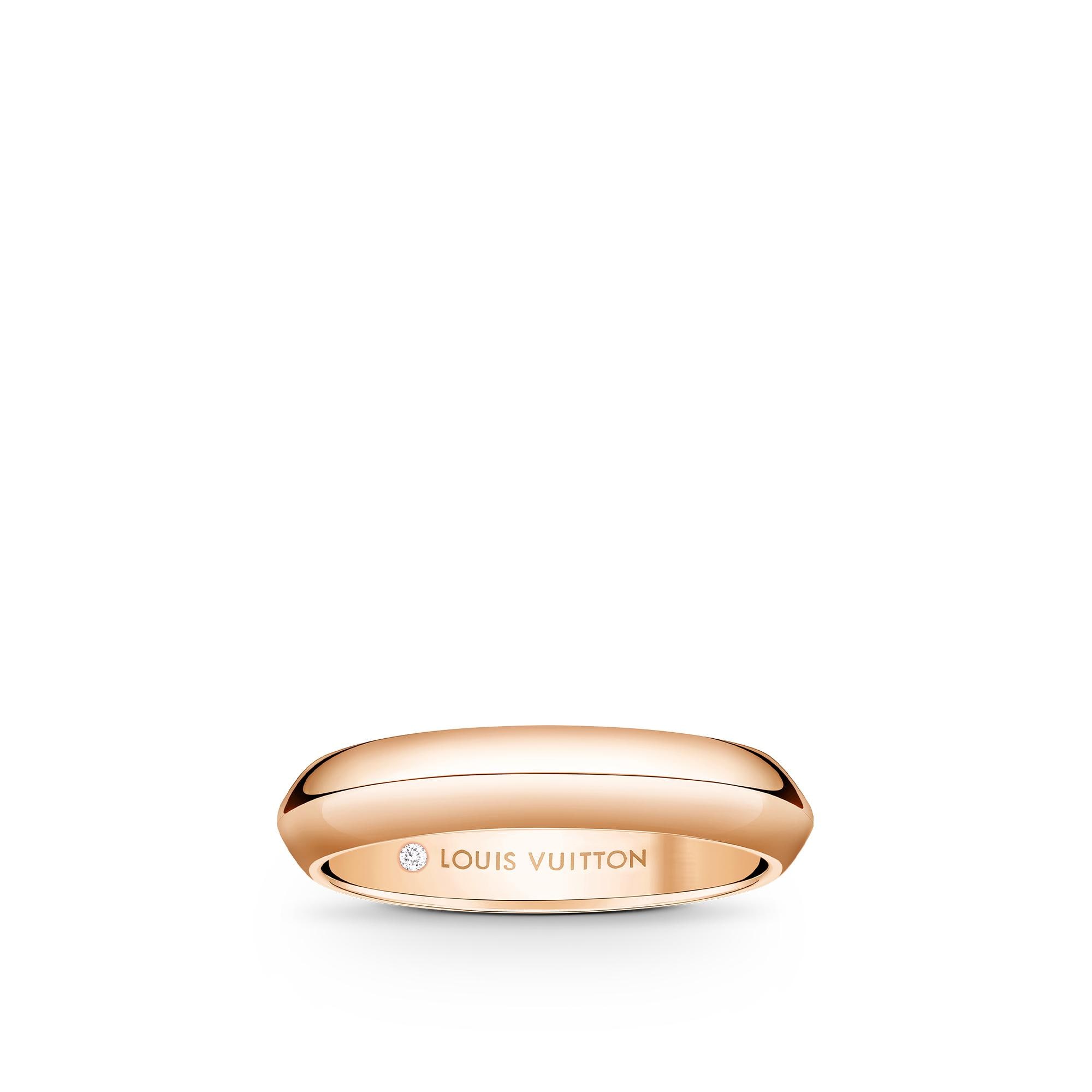 LV Diamonds 4 mm breiter Ehering, Roségold  Schmuck Kategorien Wedding Bands | LOUIS VUITTON (Zoom)