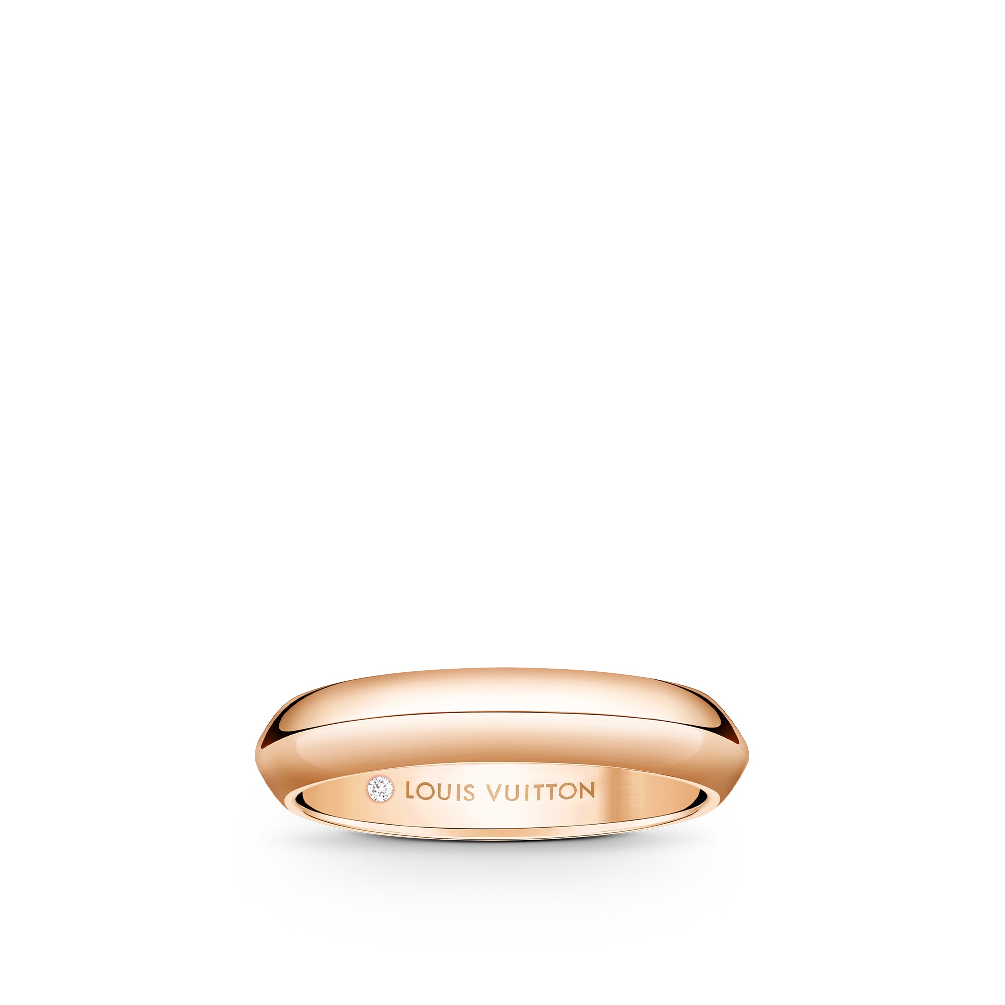 LV Diamonds 4 mm breiter Ehering, Roségold  Schmuck Kategorien Wedding Bands | LOUIS VUITTON (Zoom)