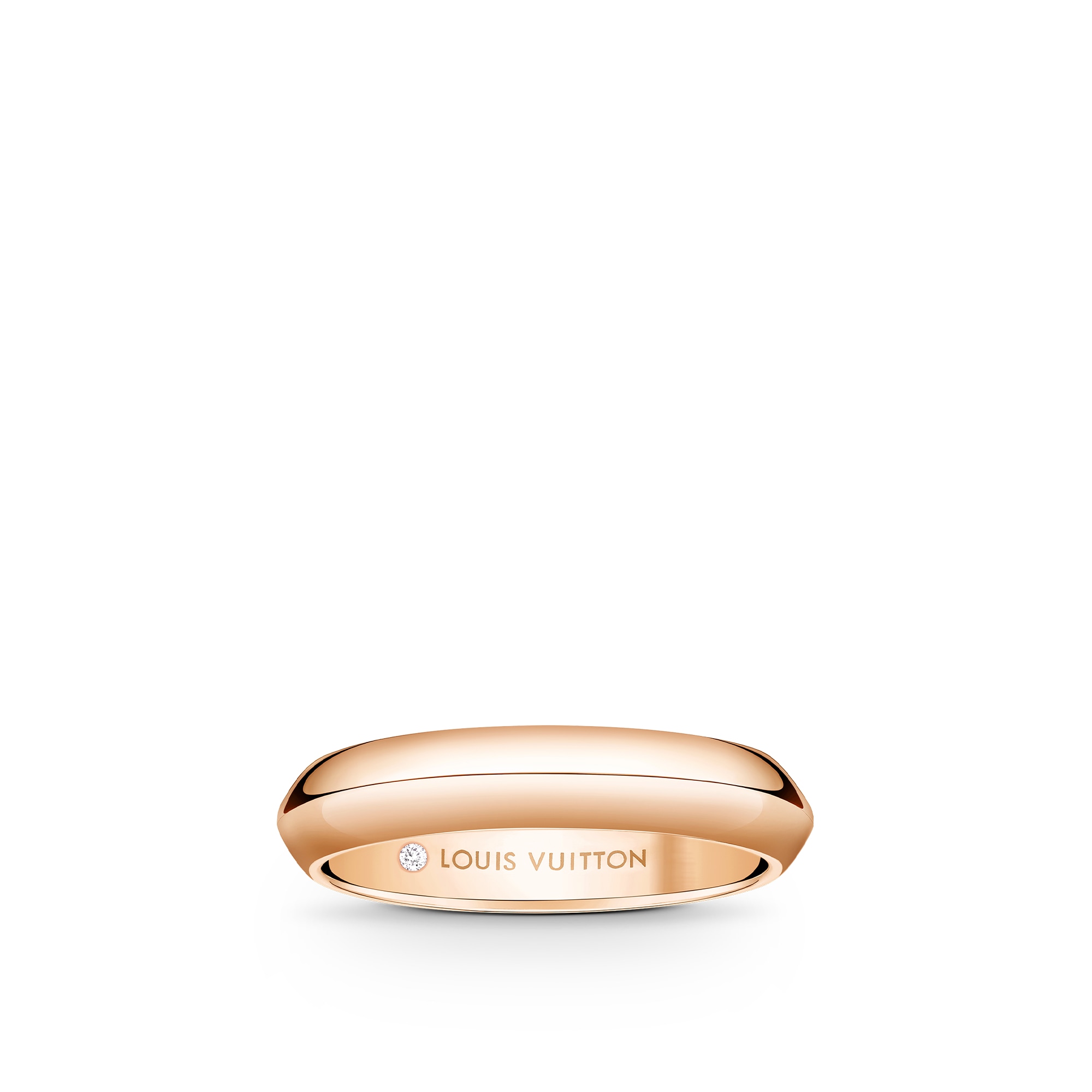 LV Diamonds 4 mm breiter Ehering, Roségold  Schmuck Kategorien Wedding Bands | LOUIS VUITTON (Zoom)