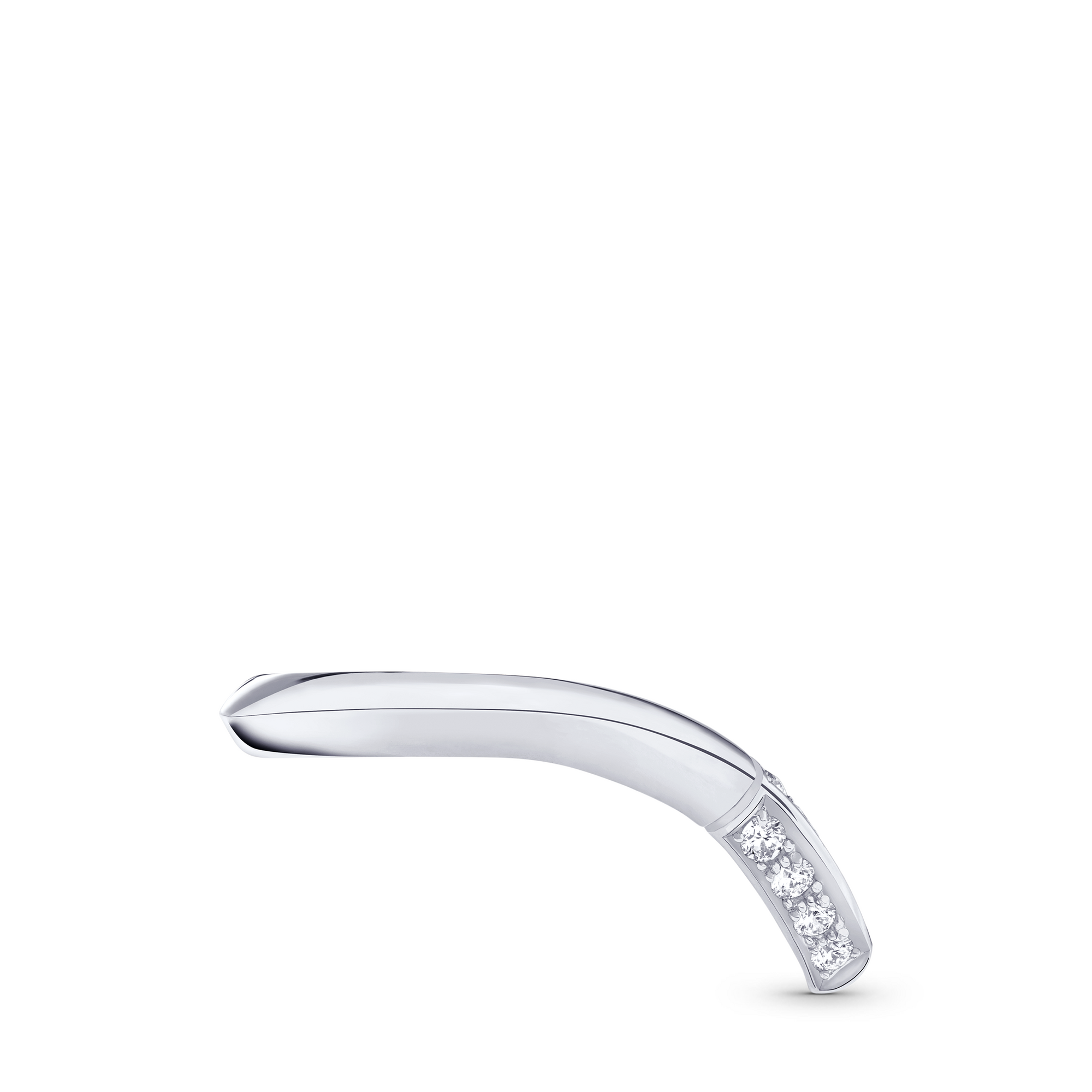 LV Diamonds diamantenbesetzter V Ring, Platin  Schmuck Kategorien Wedding Bands | LOUIS VUITTON (Zoom)