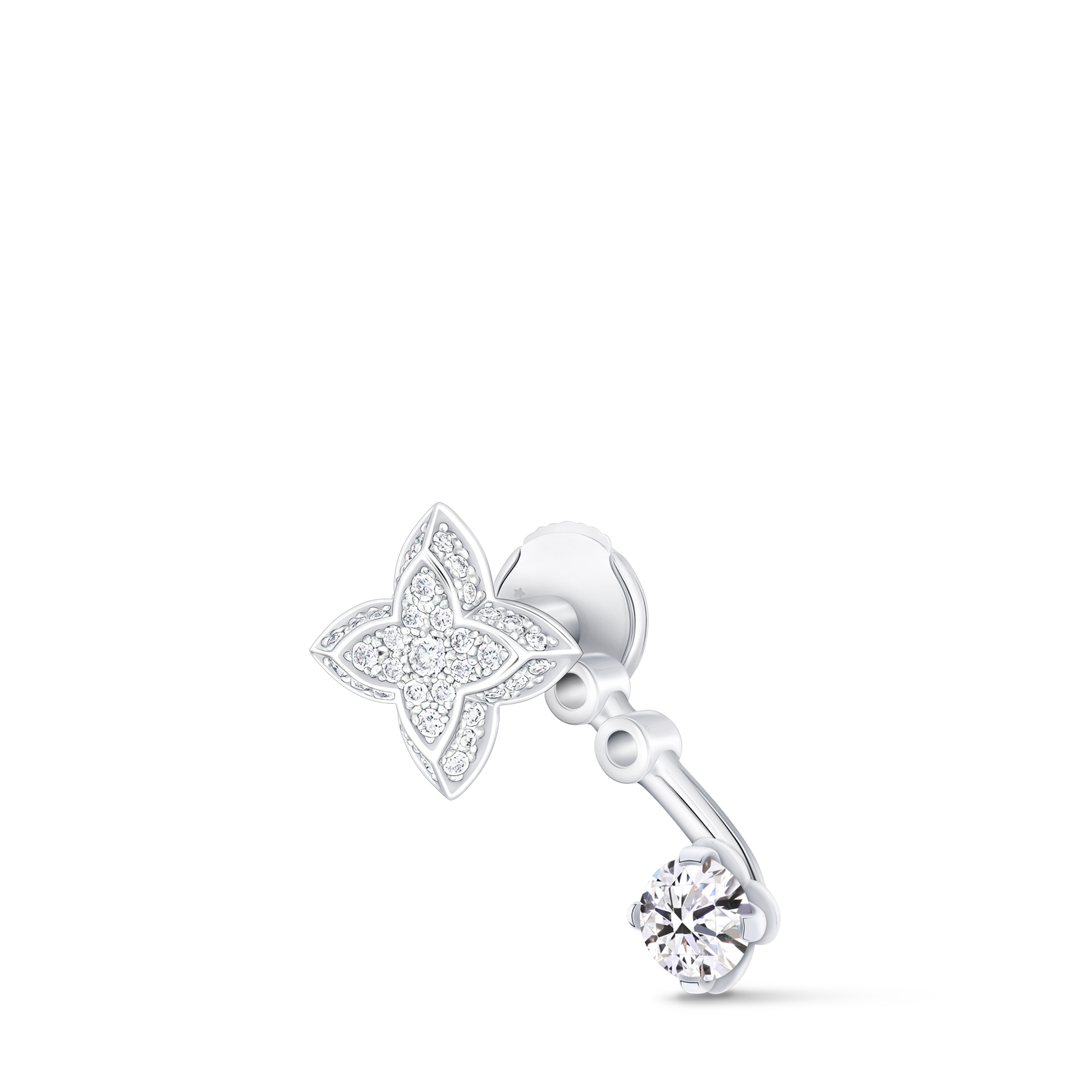 LV Diamonds doppelter Ohrstecker, runder Brillantschliff - Einzelstück  Schmuck Kollektionen LV Diamonds | LOUIS VUITTON (Zoom)