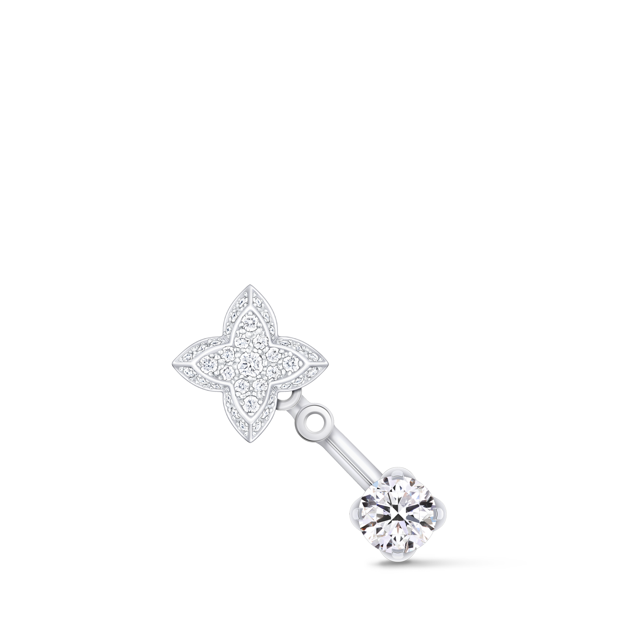 LV Diamonds doppelter Ohrstecker, runder Brillantschliff - Einzelstück  Schmuck Kollektionen LV Diamonds | LOUIS VUITTON (Zoom)