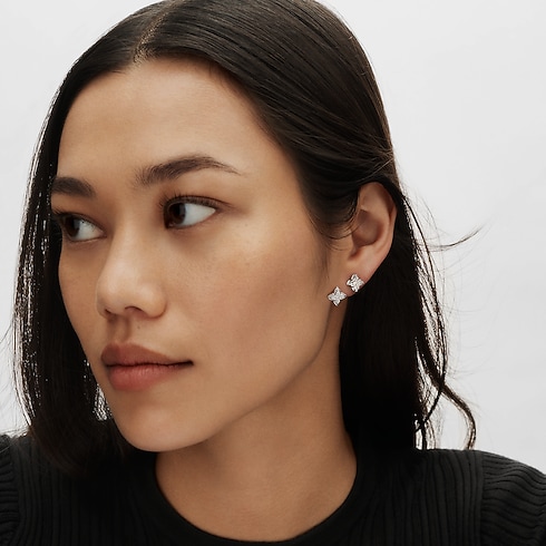 LV Diamonds doppelter Ohrstecker, runder Brillantschliff - Einzelstück Schmuck Kollektionen LV Diamonds | LOUIS VUITTON (Zoom)