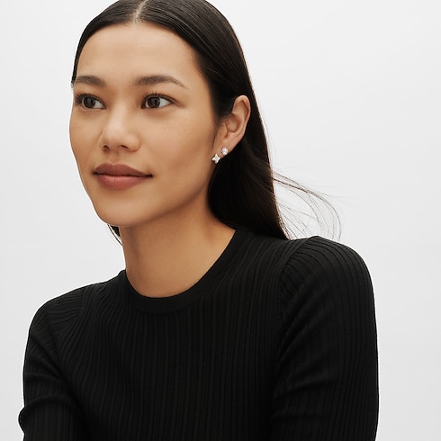 LV Diamonds doppelter Ohrstecker, runder Brillantschliff - Einzelstück Schmuck Kollektionen LV Diamonds | LOUIS VUITTON (Zoom)