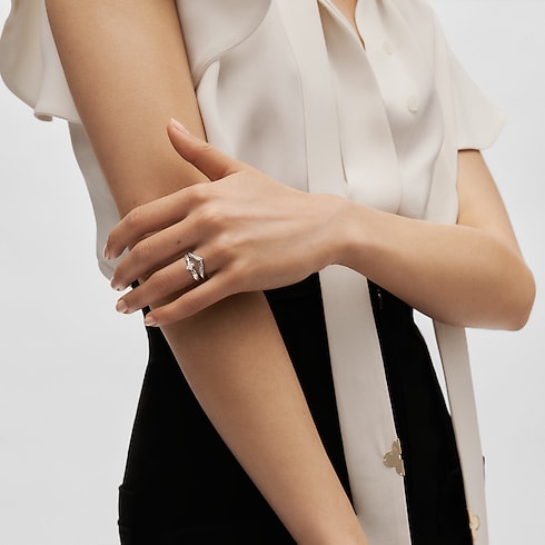 LV Diamonds Solitär-Ring, LV Monogram Sternschliff Schmuck Kollektionen LV Diamonds | LOUIS VUITTON (Zoom)