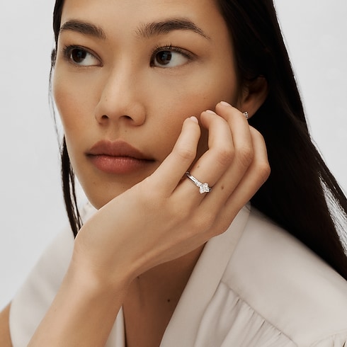 LV Diamonds Solitär-Ring, LV Monogram Sternschliff Schmuck Kollektionen LV Diamonds | LOUIS VUITTON (Zoom)