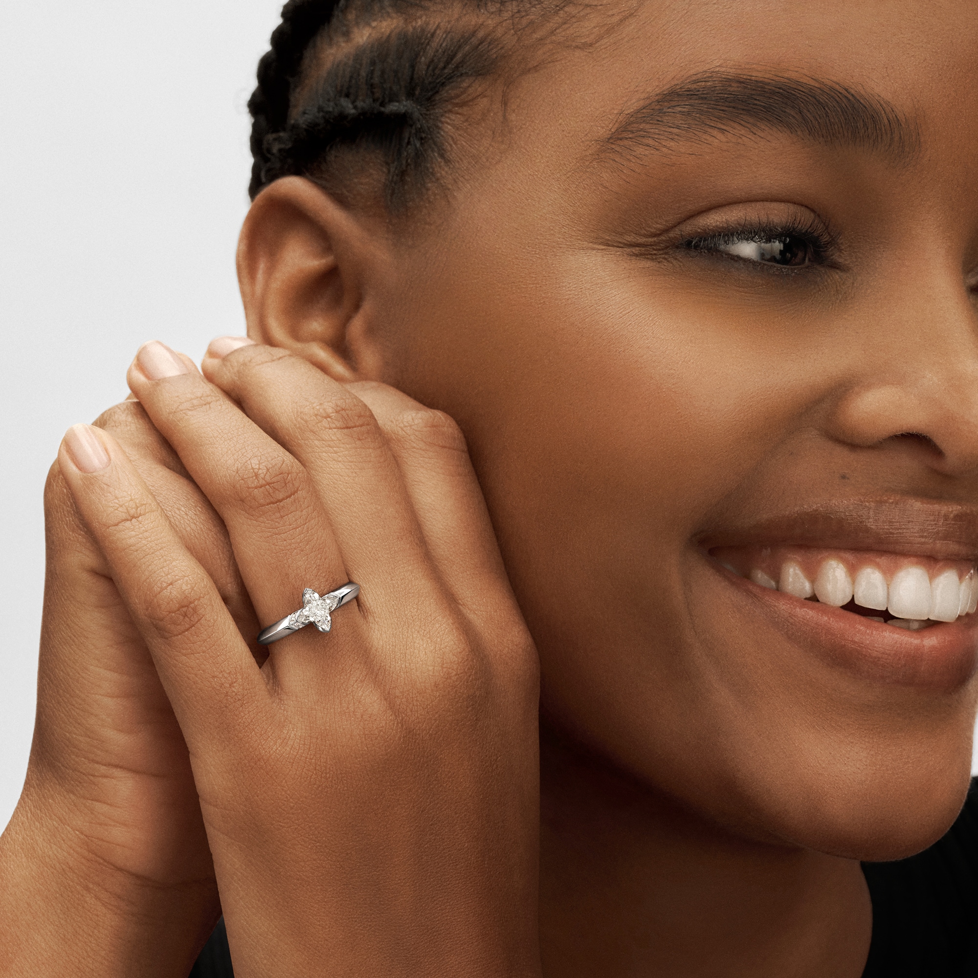 LV Diamonds Solitär-Ring, LV Monogram Sternschliff  Schmuck Kollektionen LV Diamonds | LOUIS VUITTON (Zoom)