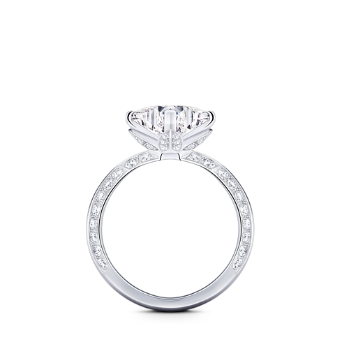 LV Diamonds Solitär-Ring mit Diamanten-Pavé, LV Monogram Sternschliff Schmuck Kollektionen LV Diamonds | LOUIS VUITTON (Zoom)