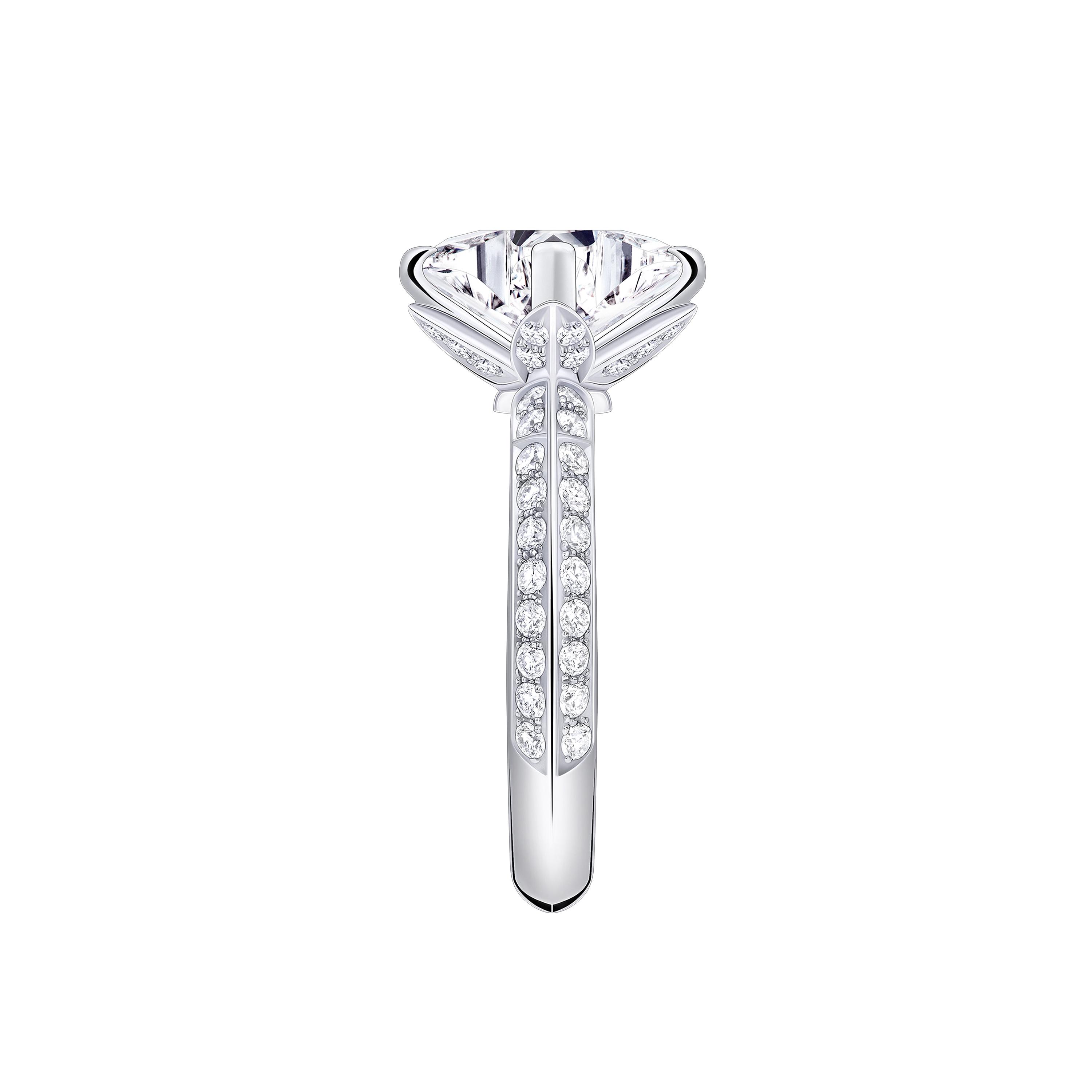 LV Diamonds Solitär-Ring mit Diamanten-Pavé, LV Monogram Sternschliff  Schmuck Kollektionen LV Diamonds | LOUIS VUITTON (Zoom)